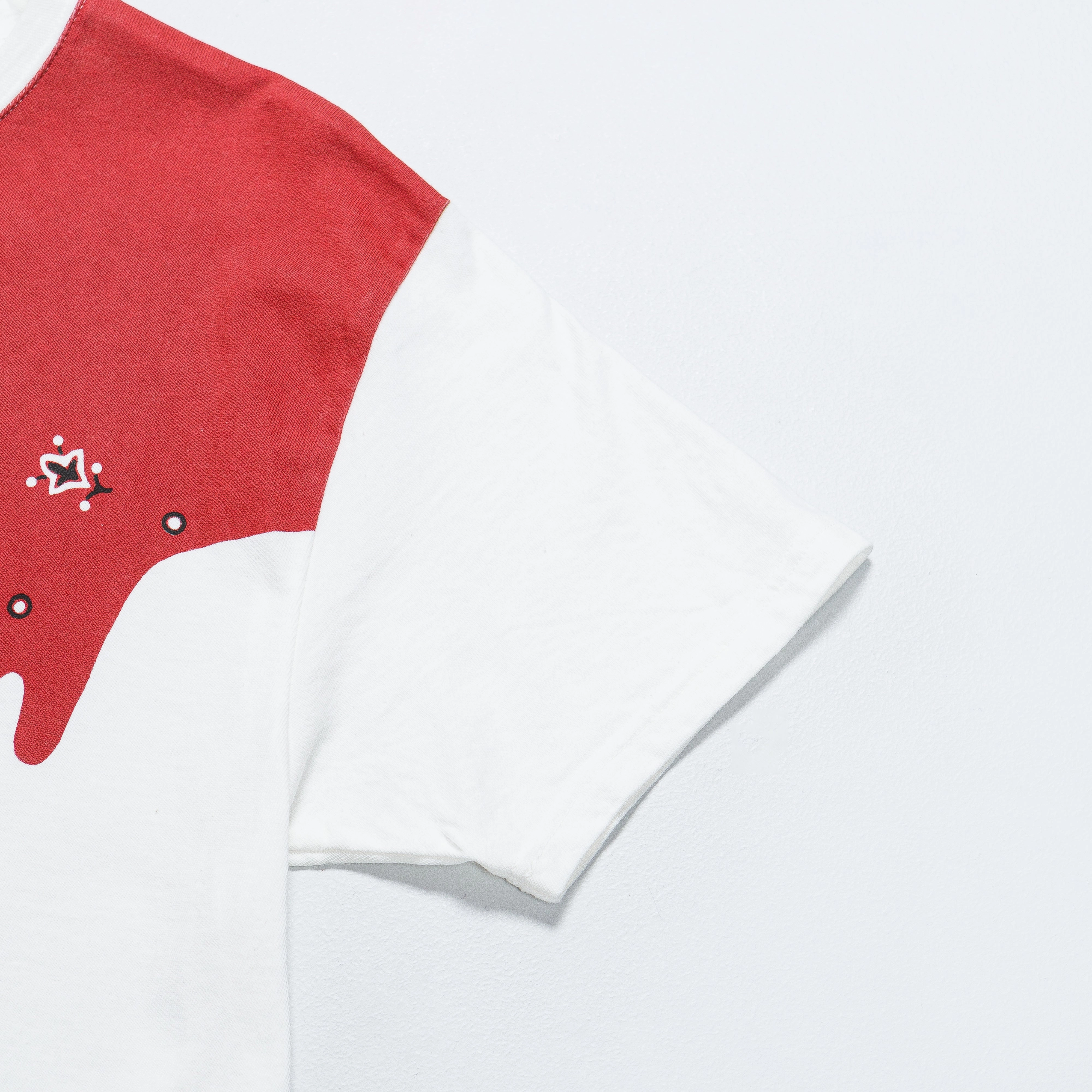 Tear Resistant Knit 20/-Jersey Crew T (TOROTORO BANDANA) - Red