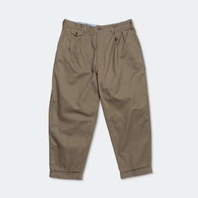 Stay Cool Daily Motion 2 Pleats Trousers Twill - Olive