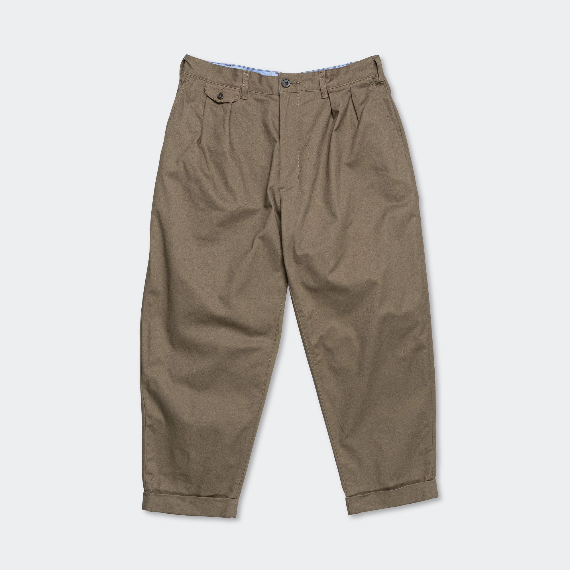 Stay Cool Daily Motion 2 Pleats Trousers Twill - Olive