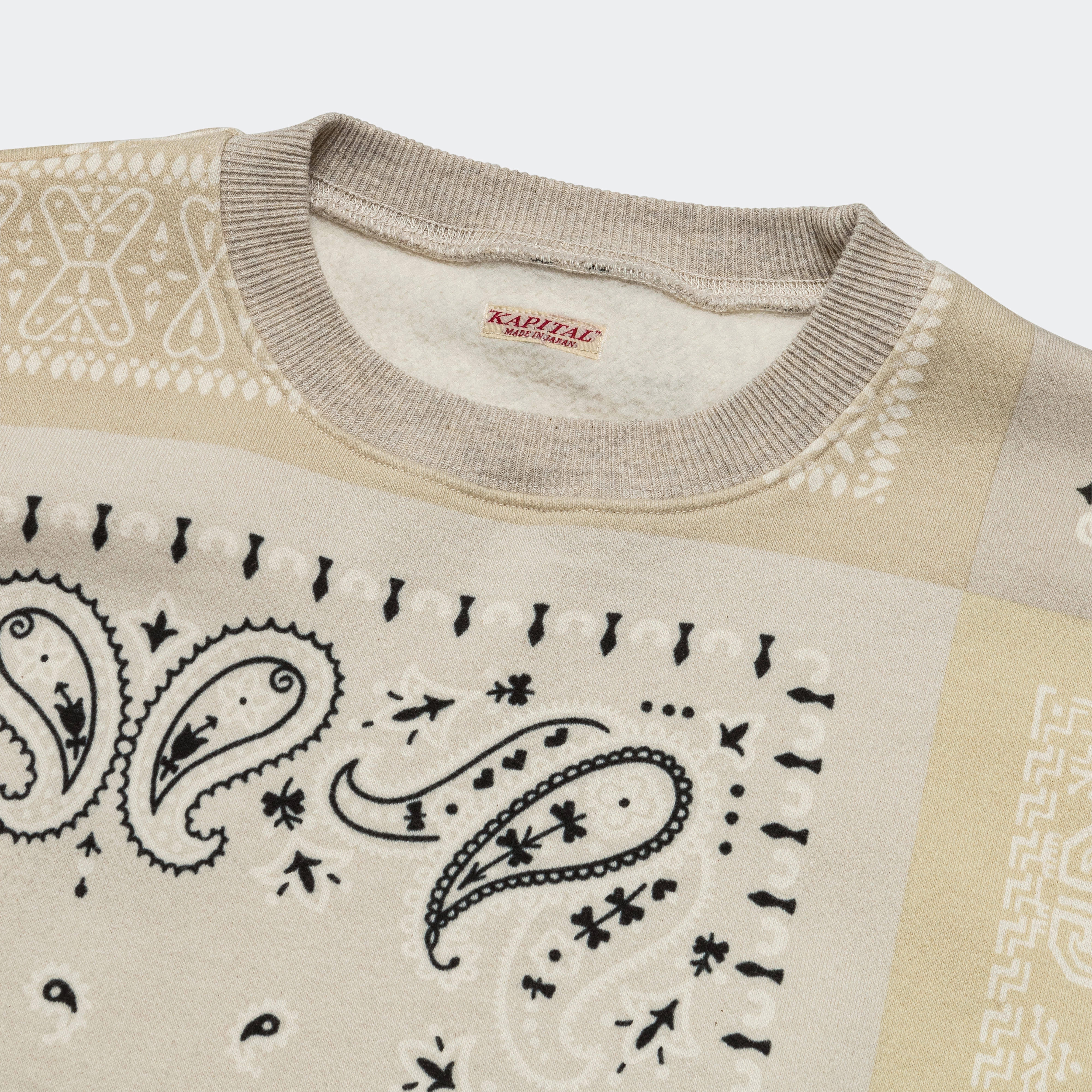 30/-SWT Knit Bandana BIG Vest - Ecru Modern Street