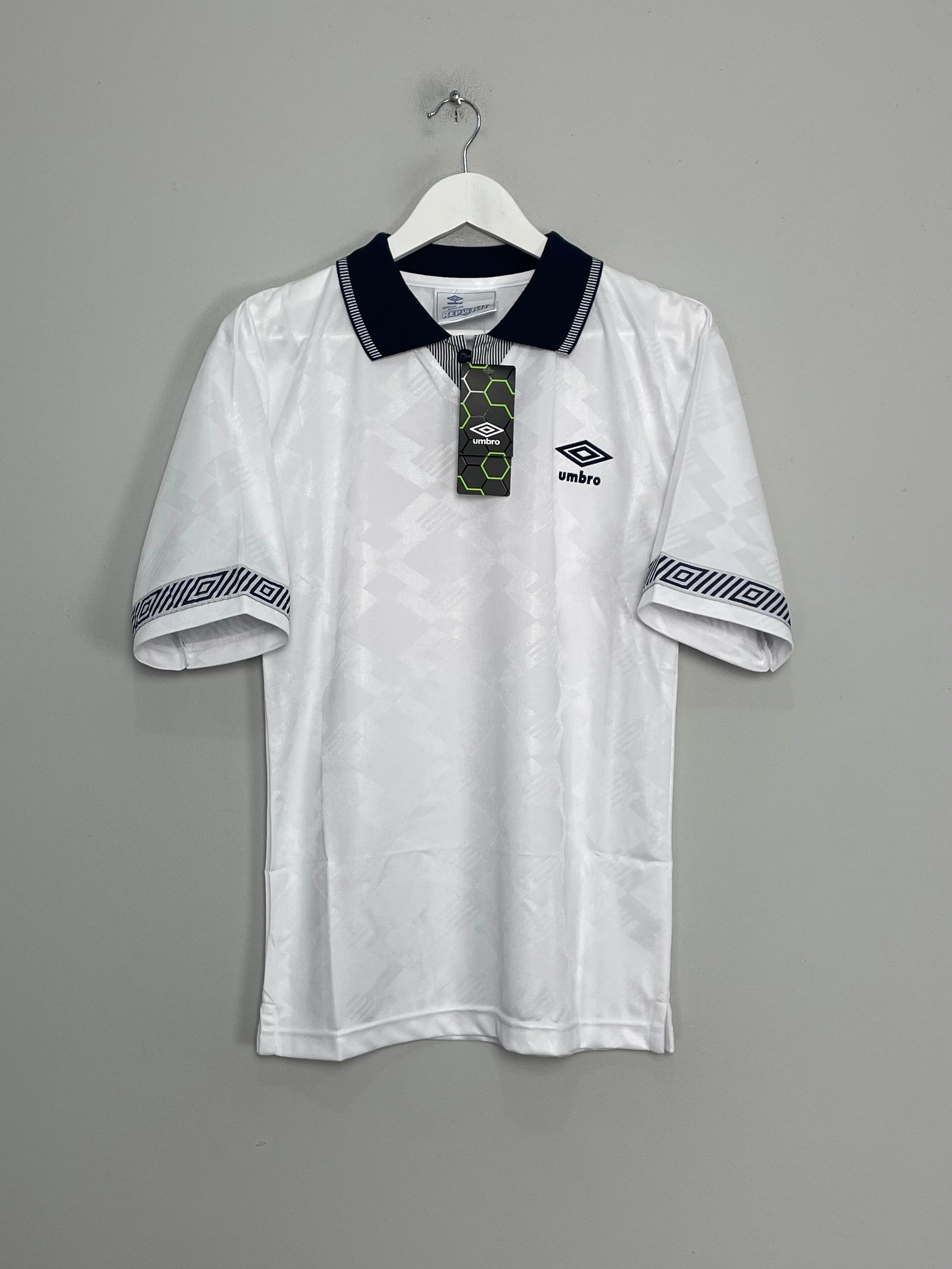 1990 UMBRO #19 ITALIA 90 *RE-ISSUE* TEMPLATE HOME SHIRT (S) Anti Pill Finish