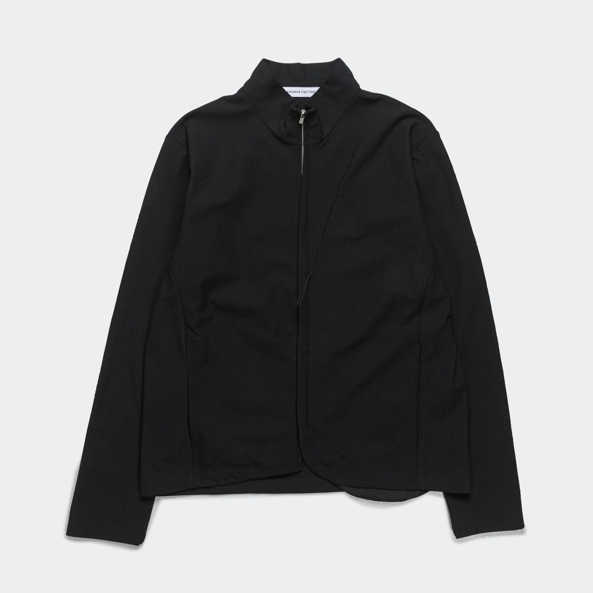 8.0 Track Jacket Right - Black Adjustable Hem Cords Hypoallergenic Fibers