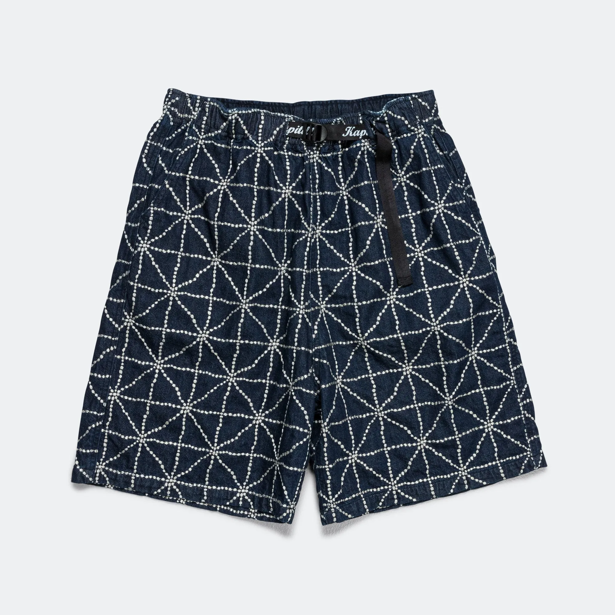 Ergonomic Pattern Cutting Functional Design 8oz Denim FOLK-DOJO EASY Shorts - Dark