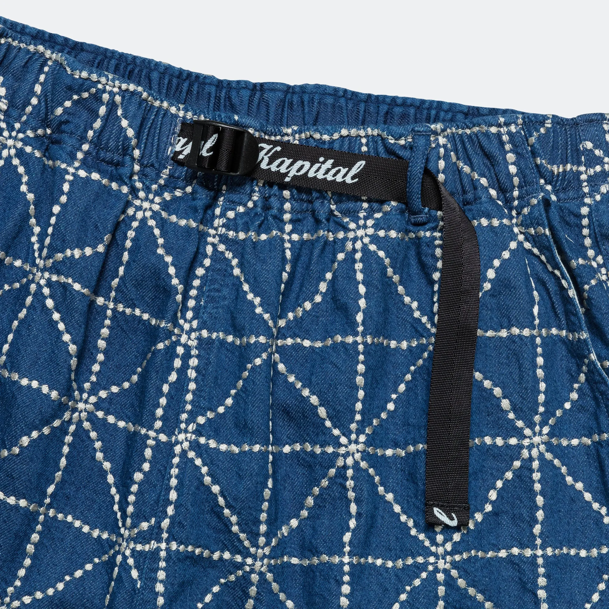 8oz Denim FOLK-DOJO EASY Shorts - Midtone Compact Packable Design