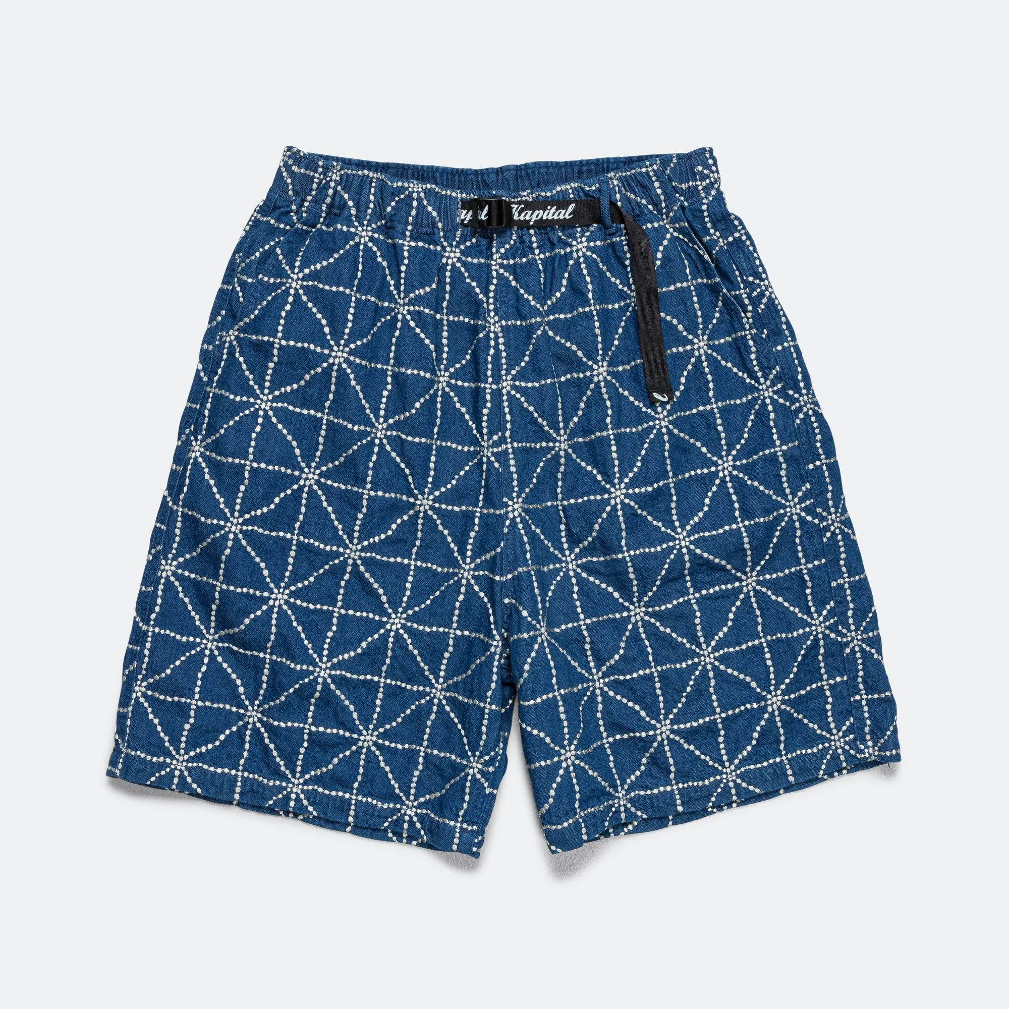 8oz Denim FOLK-DOJO EASY Shorts - Midtone UV Protection EcoFriendlyMaterials