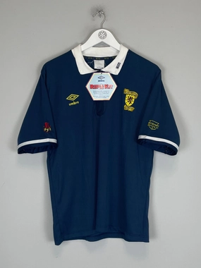 1988/91 SCOTLAND *BNWT* HOME SHIRT (M) UMBRO Yarn Dyed Fabric Ultimate Comfort