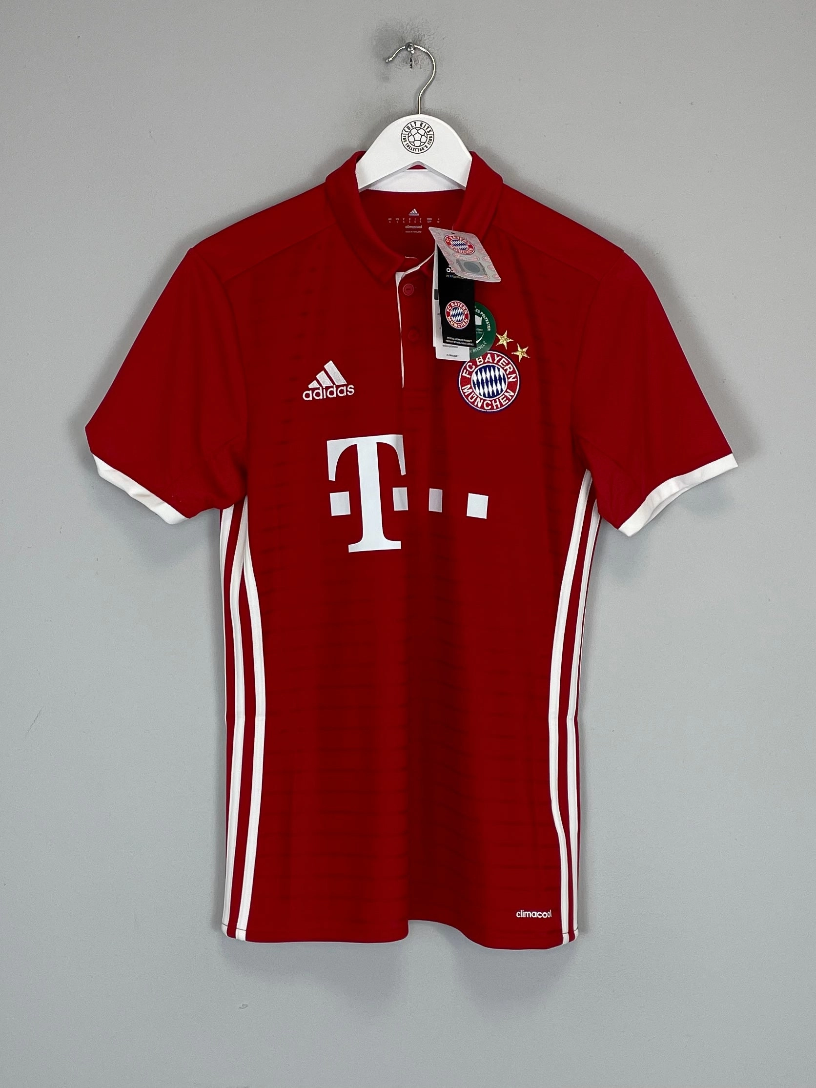 2016/17 BAYERN MUNICH *BNWT* HOME SHIRT (S) ADIDAS Stretchable Knit Material Sweat Management Technology