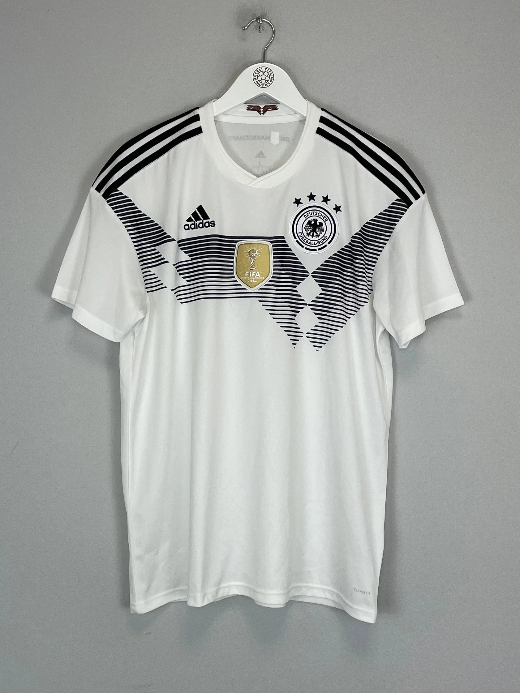 2018/19 GERMANY HOME SHIRT (L) ADIDAS Non Restrictive Silhouette Quick Cool Material