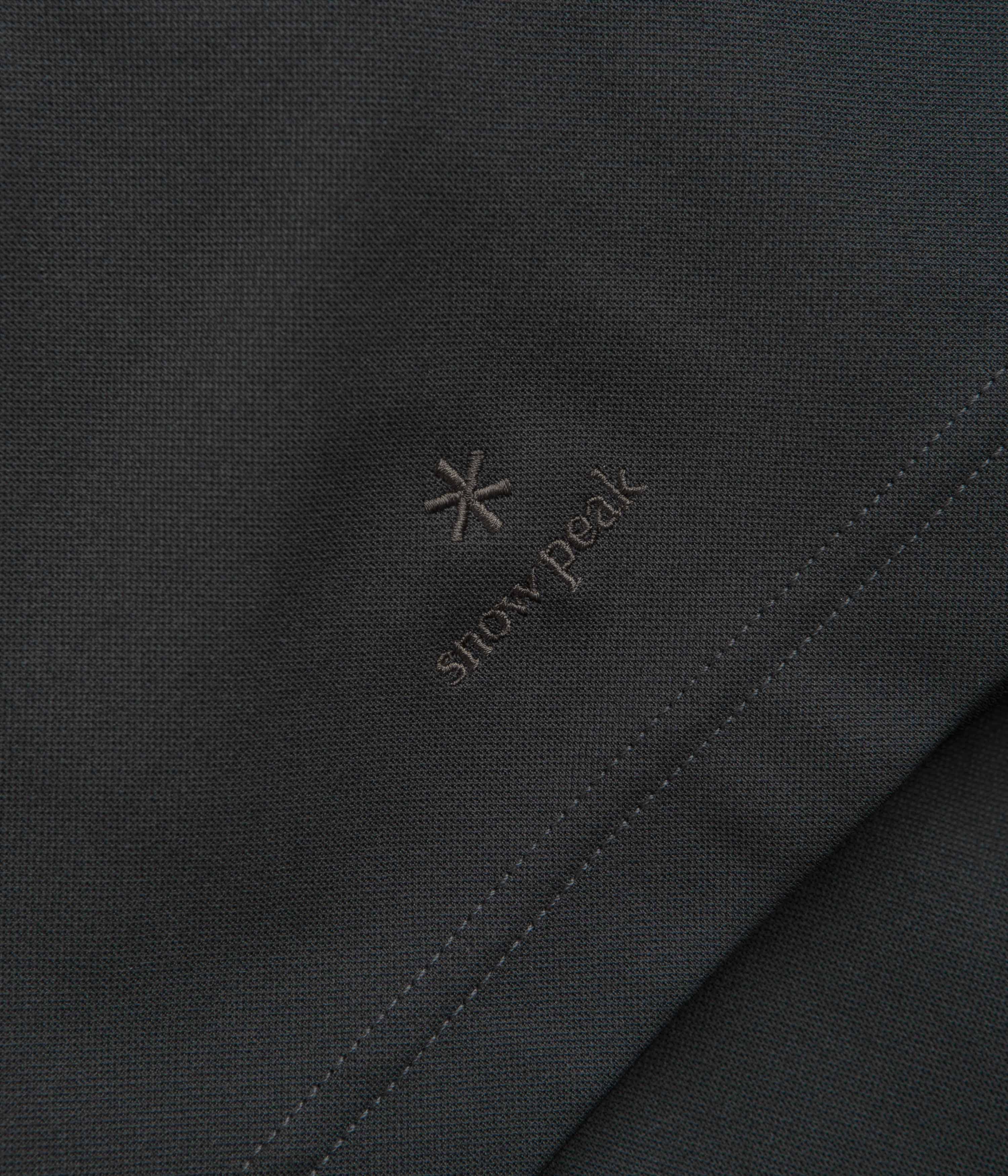 Snow Peak Insect Shield T-Shirt - Charcoal Colorfast Dye Weekend Style