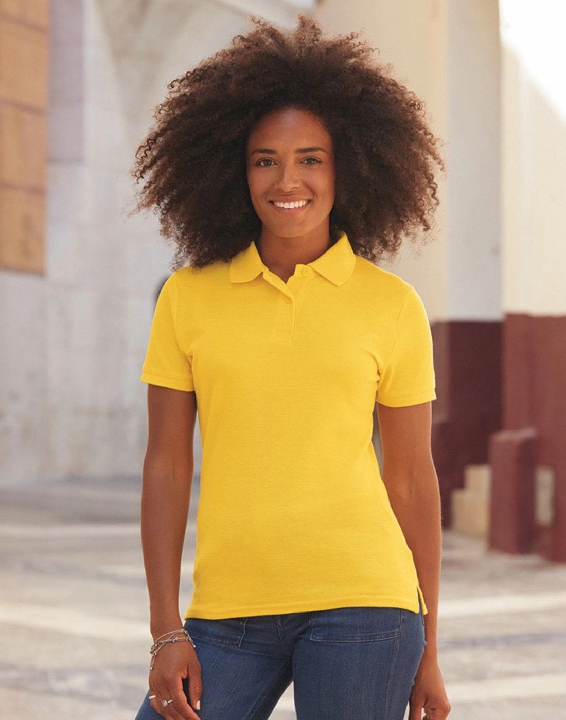 Lady-Fit 65/35 Polo | BLACK Simple Comfort