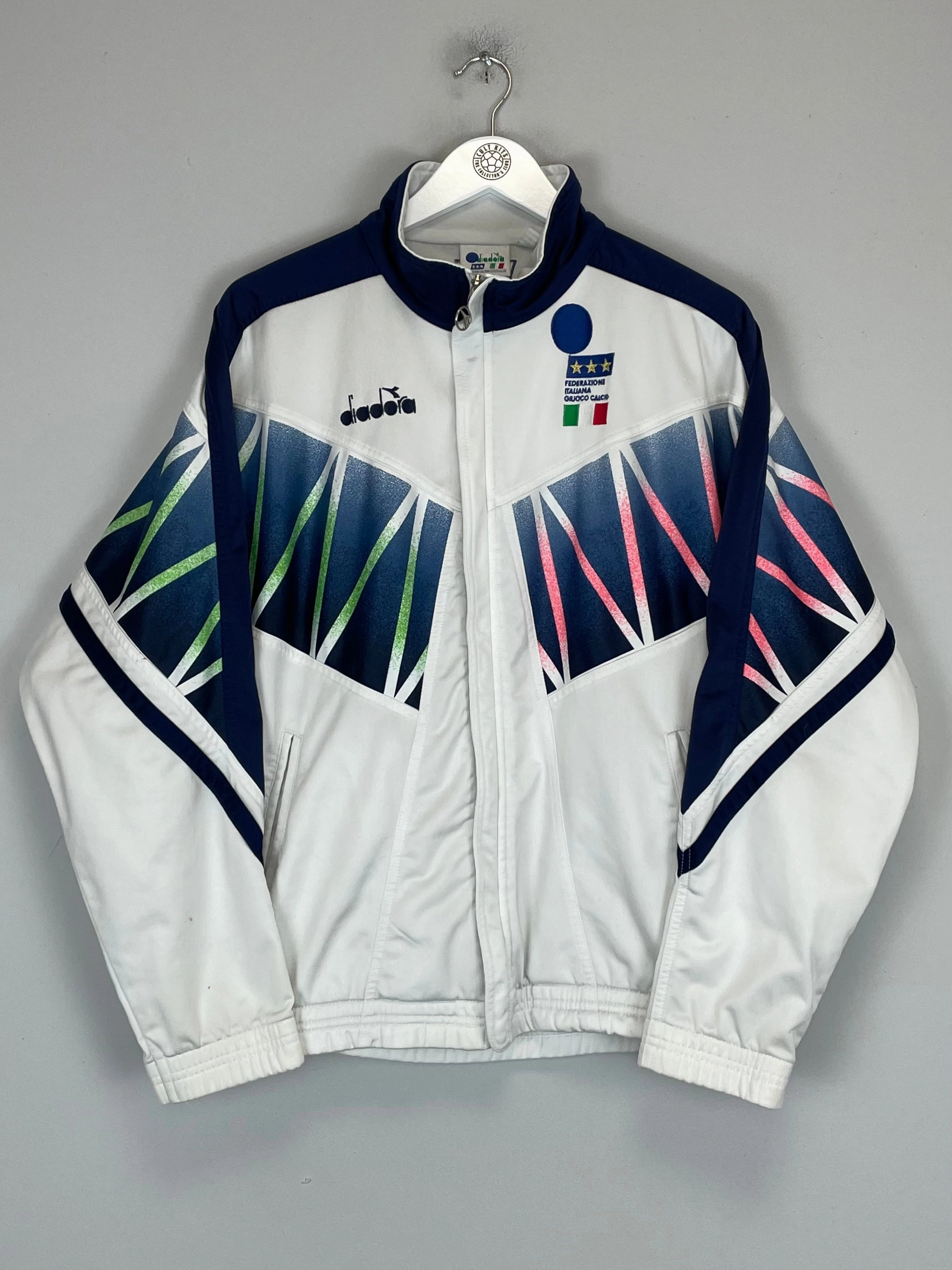 1994 ITALY TRACK JACKET (M) DIADORA Wrinkle-Free