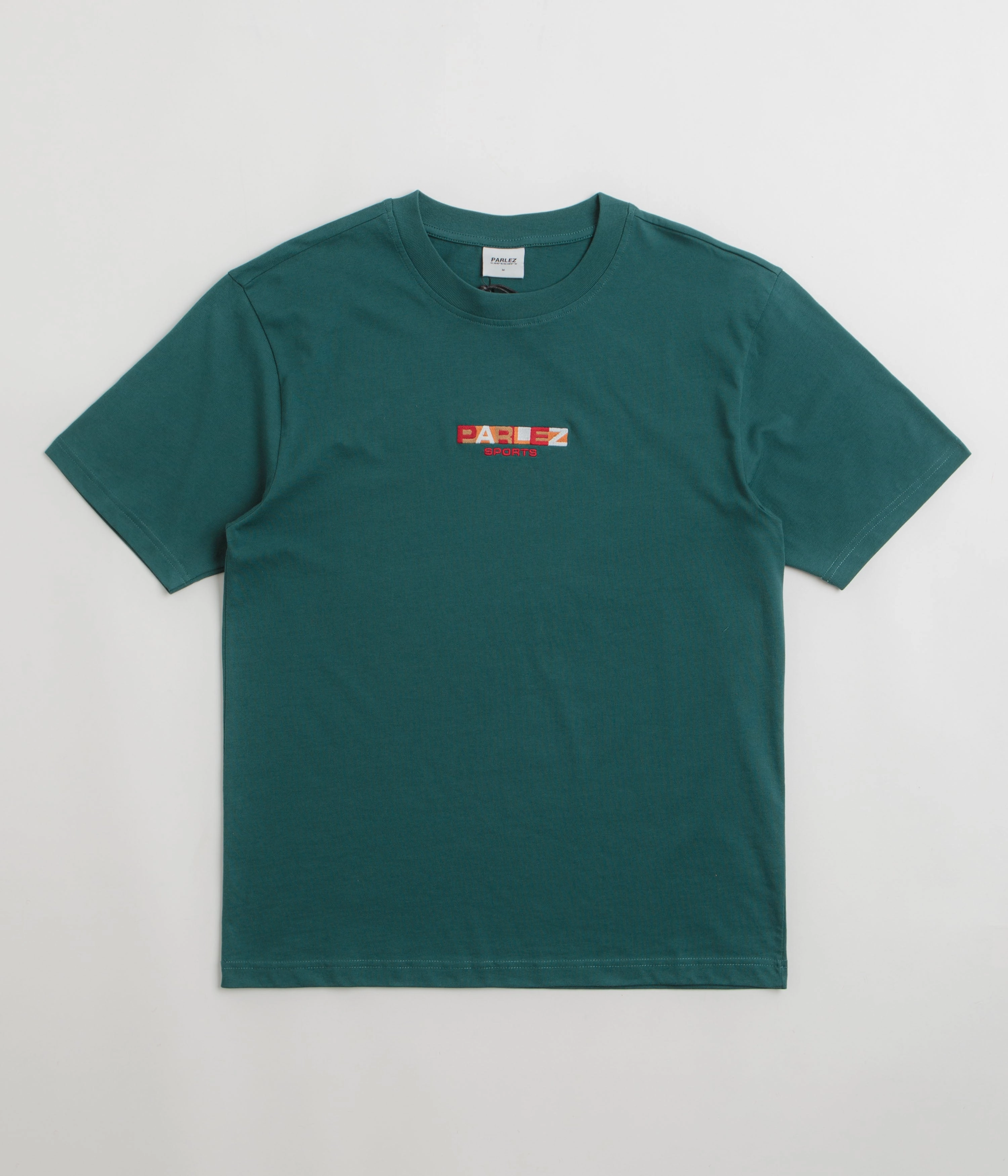 Embroidered Parlez Bloc T-Shirt - Petrol