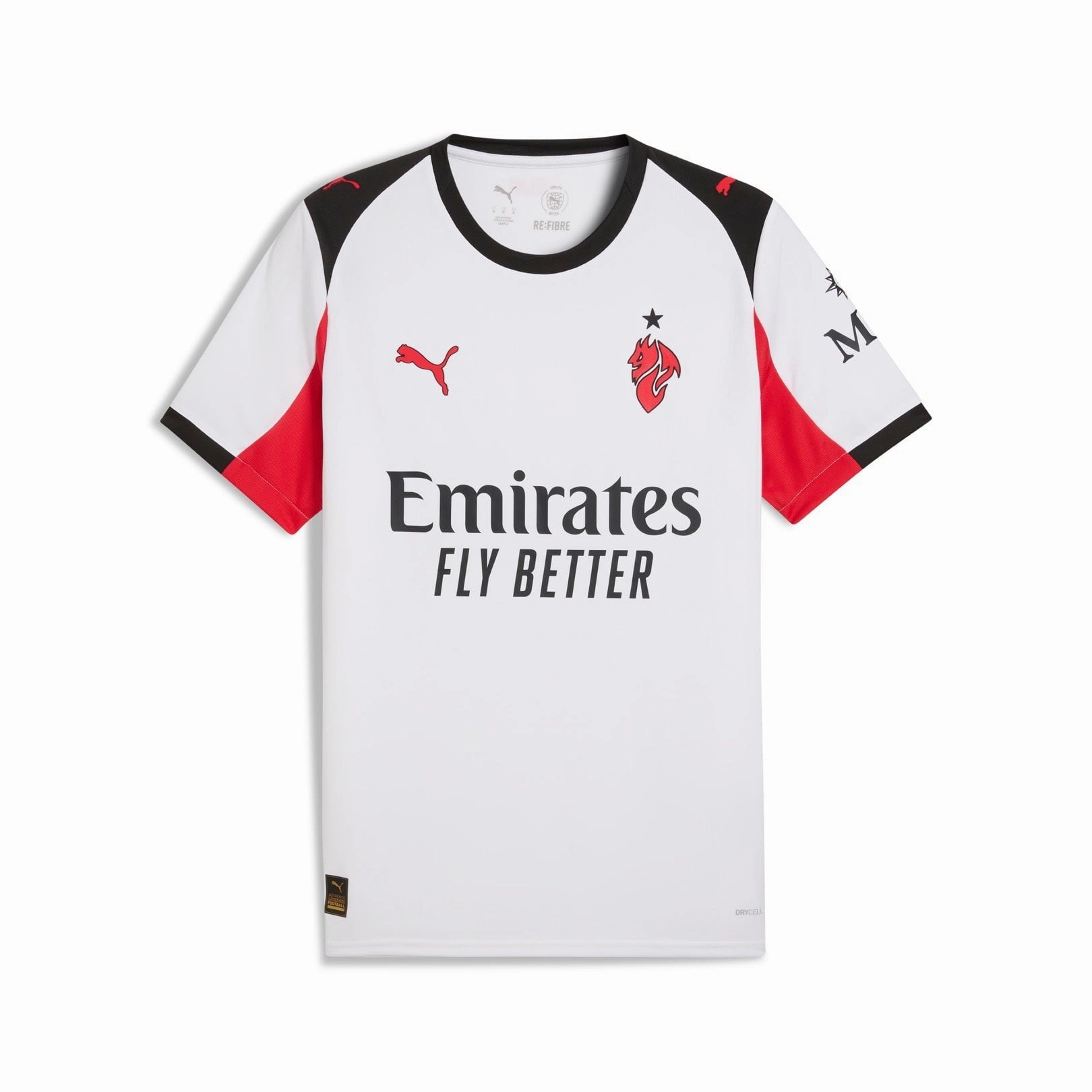Layered Panel Construction Non Restrictive Movement AC Milan 25/26 Away Jersey