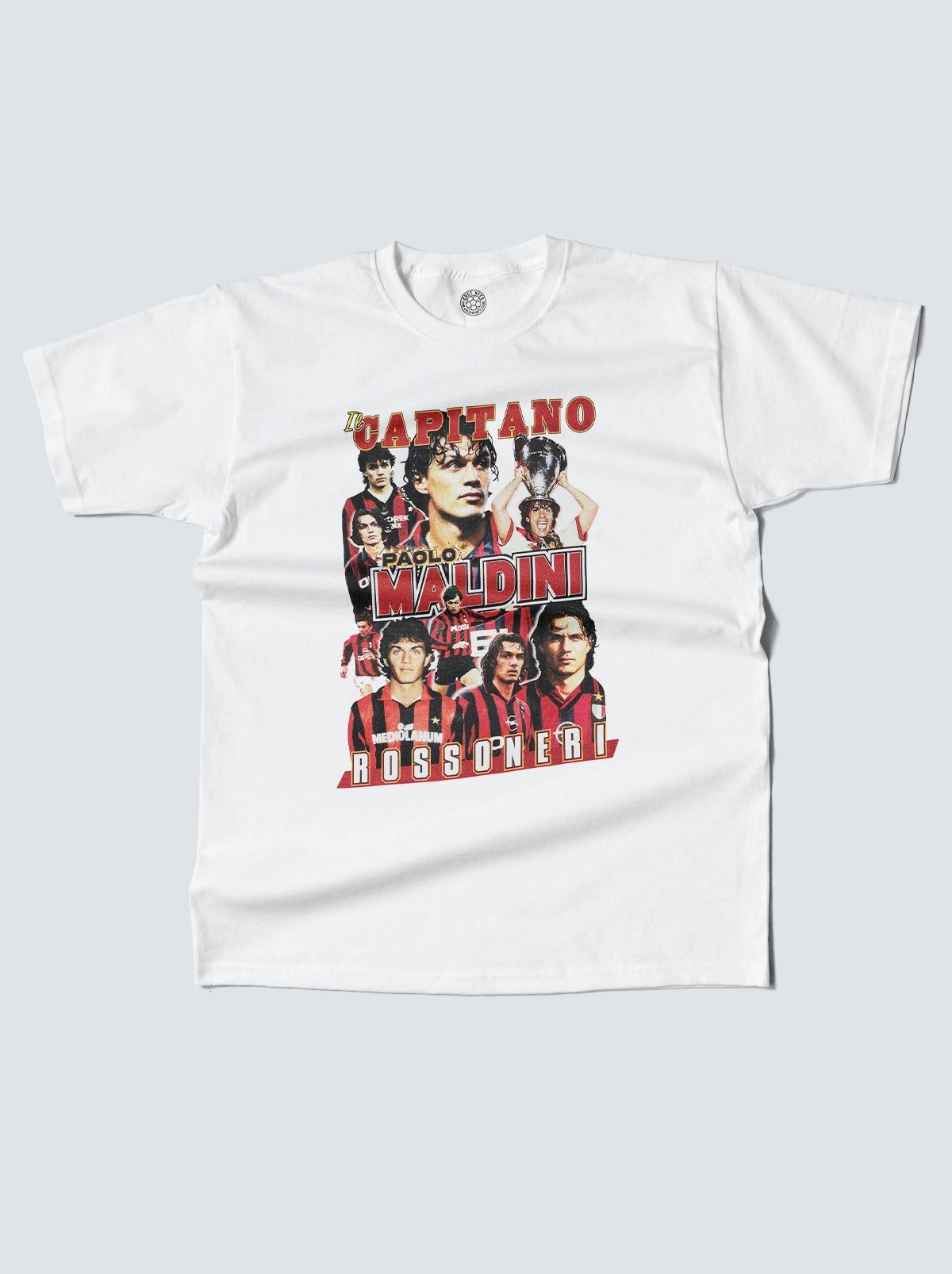 AC MILAN IL CAPITANO MALDINI BOOTLEG TEE GarmentDyedTexture