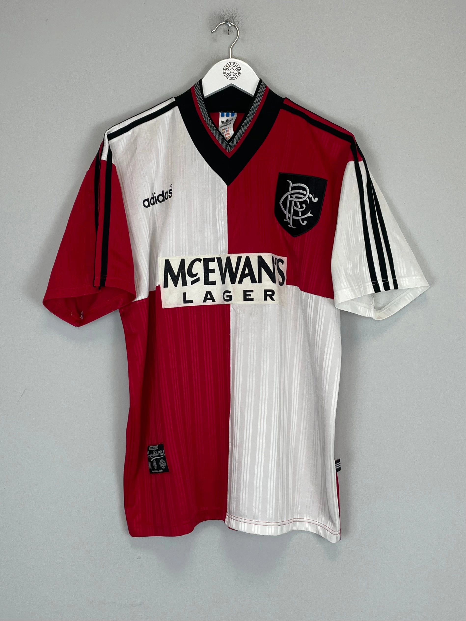 Breathable Back Vents 1995/96 RANGERS AWAY SHIRT (L) ADIDAS