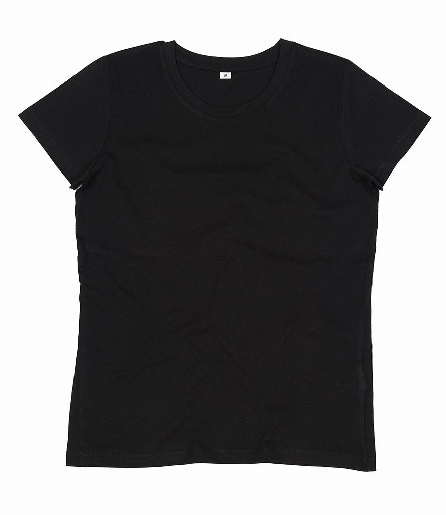 Ladies Essential Organic T-Shirt | BLACK Flattering Cut Casual Fashion