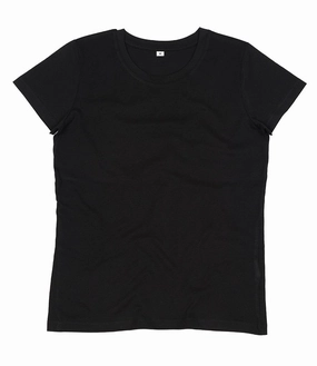 Breezy Design Modern Simplicity Ladies Essential Organic T-Shirt | BLACK