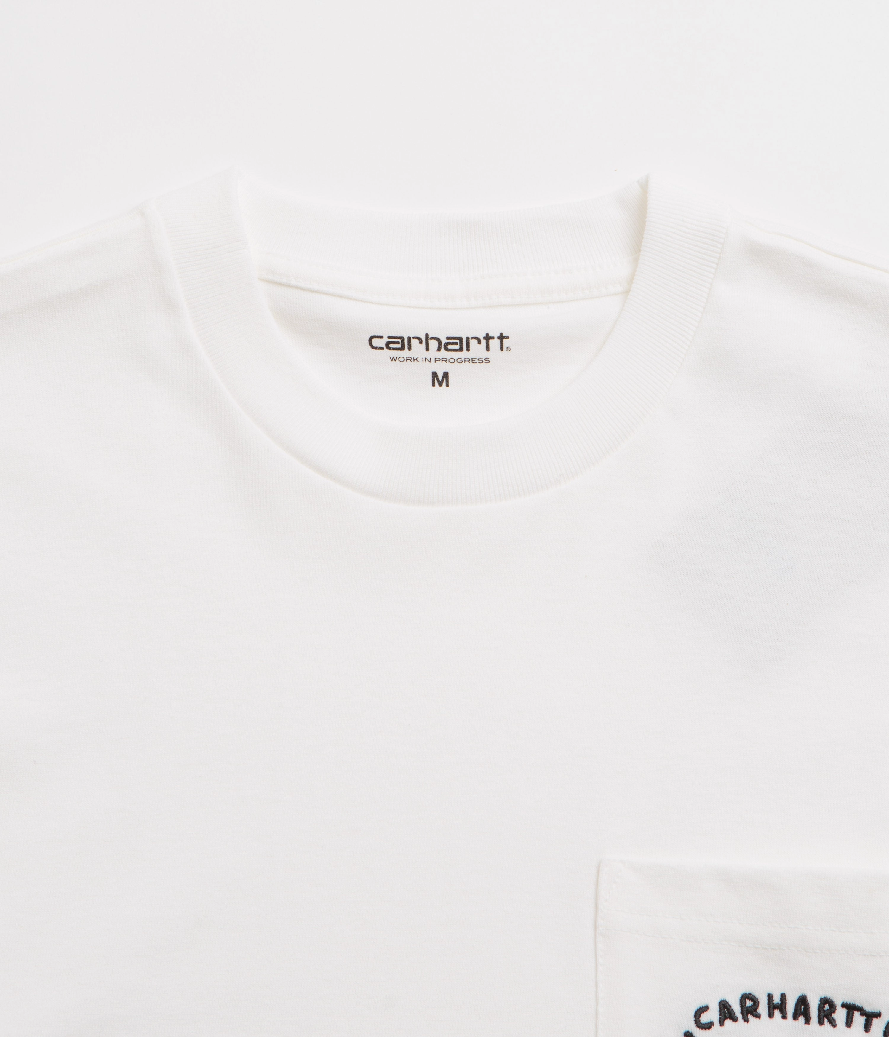 Timeless Fashion Casual Everyday Carhartt Fragments Pocket T-Shirt - White / Black