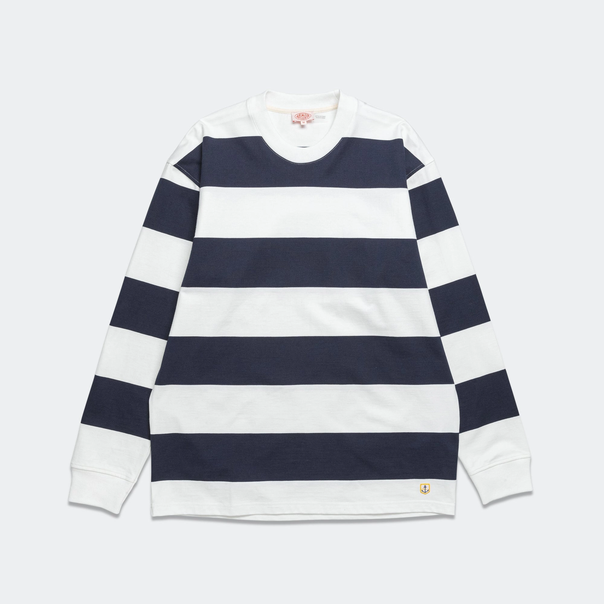 Heritage Mariniere Striped LS T-Shirt - Milk/Deep Marine in demand