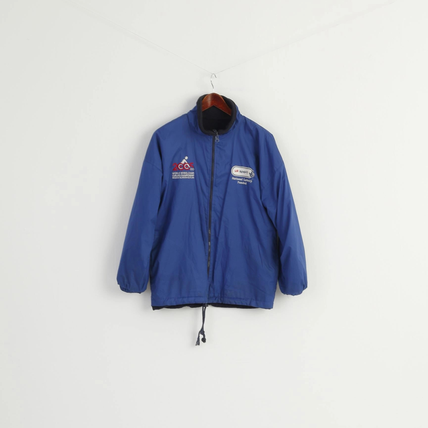 Active Fleece by Resust Men S Jacket Navy Windproof 2005 Wheel Chair Double Sided Top Smell Infrastructure