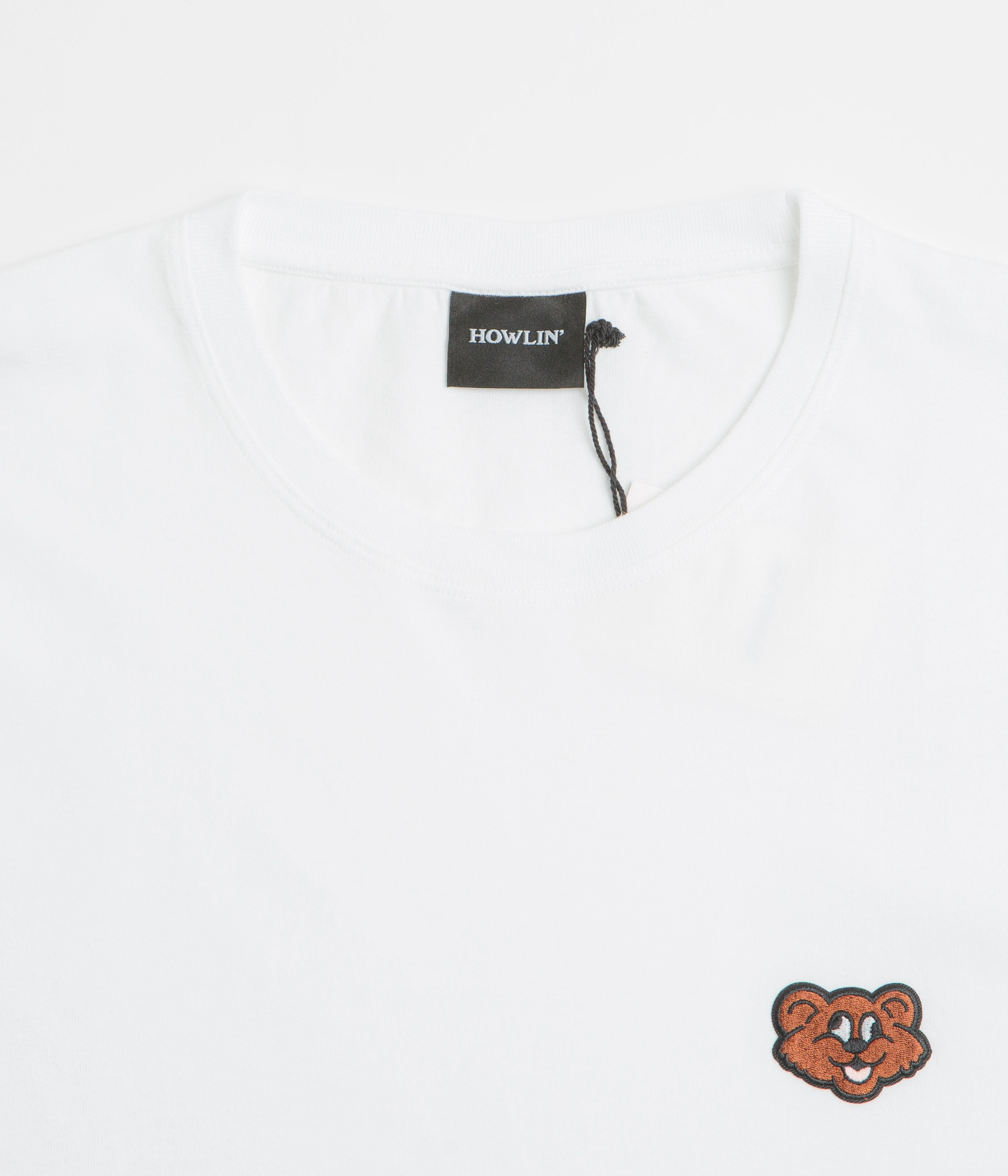 Howlin' Shaggy Bear T-Shirt - White Striped modernity