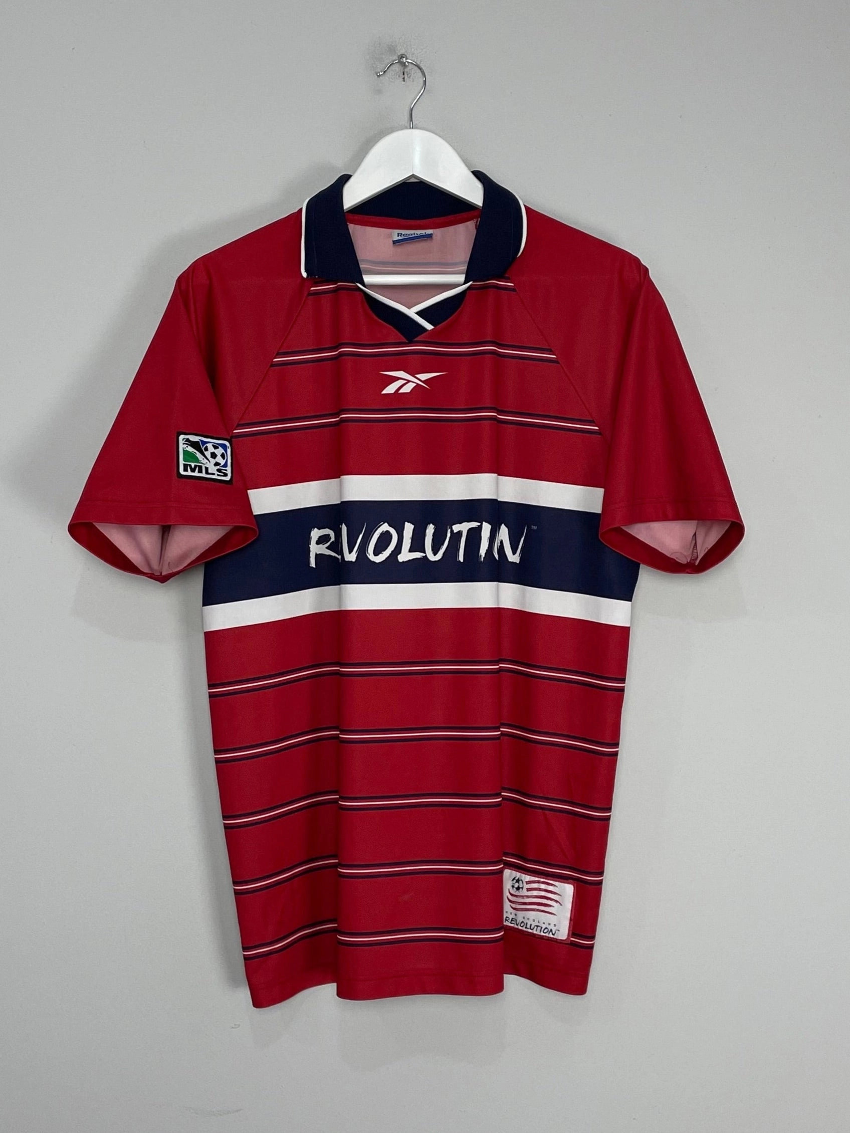 1999 NEW ENGLAND REVOLUTION THIRD SHIRT (M) REEBOK Athletic Motion Style Performance