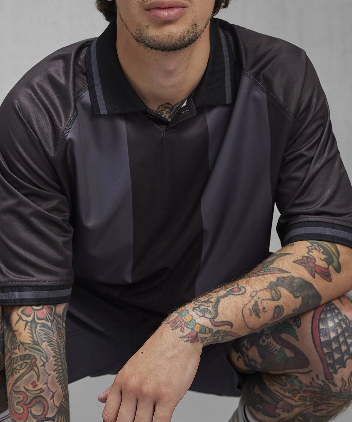 Active Polo | WHITE Twill Tape Reinforcement Cotton Blend