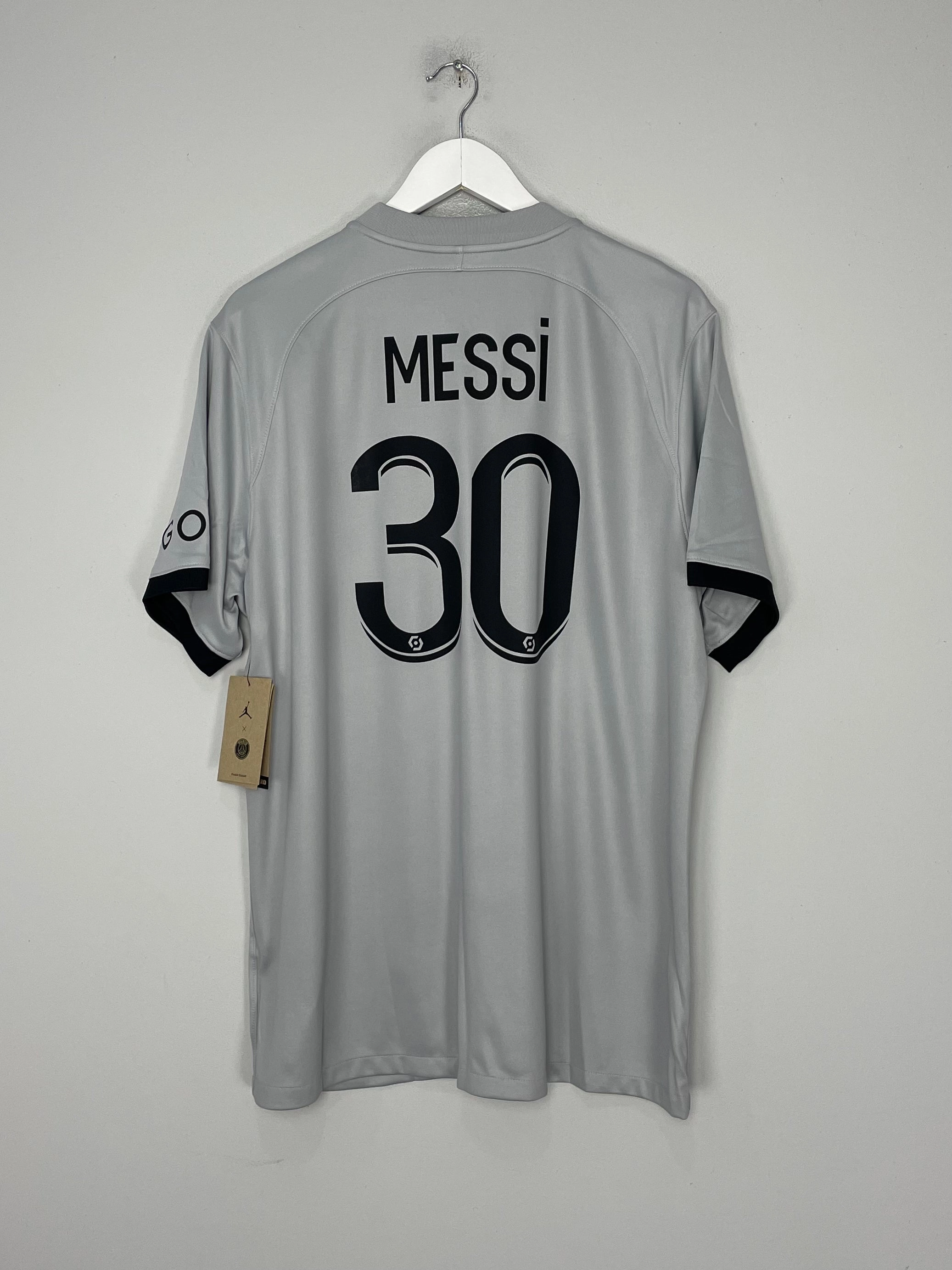 Multi Directional Stretch 2022/23 PSG Messi #30 *BNWT* Away Shirt (XL) Jordan
