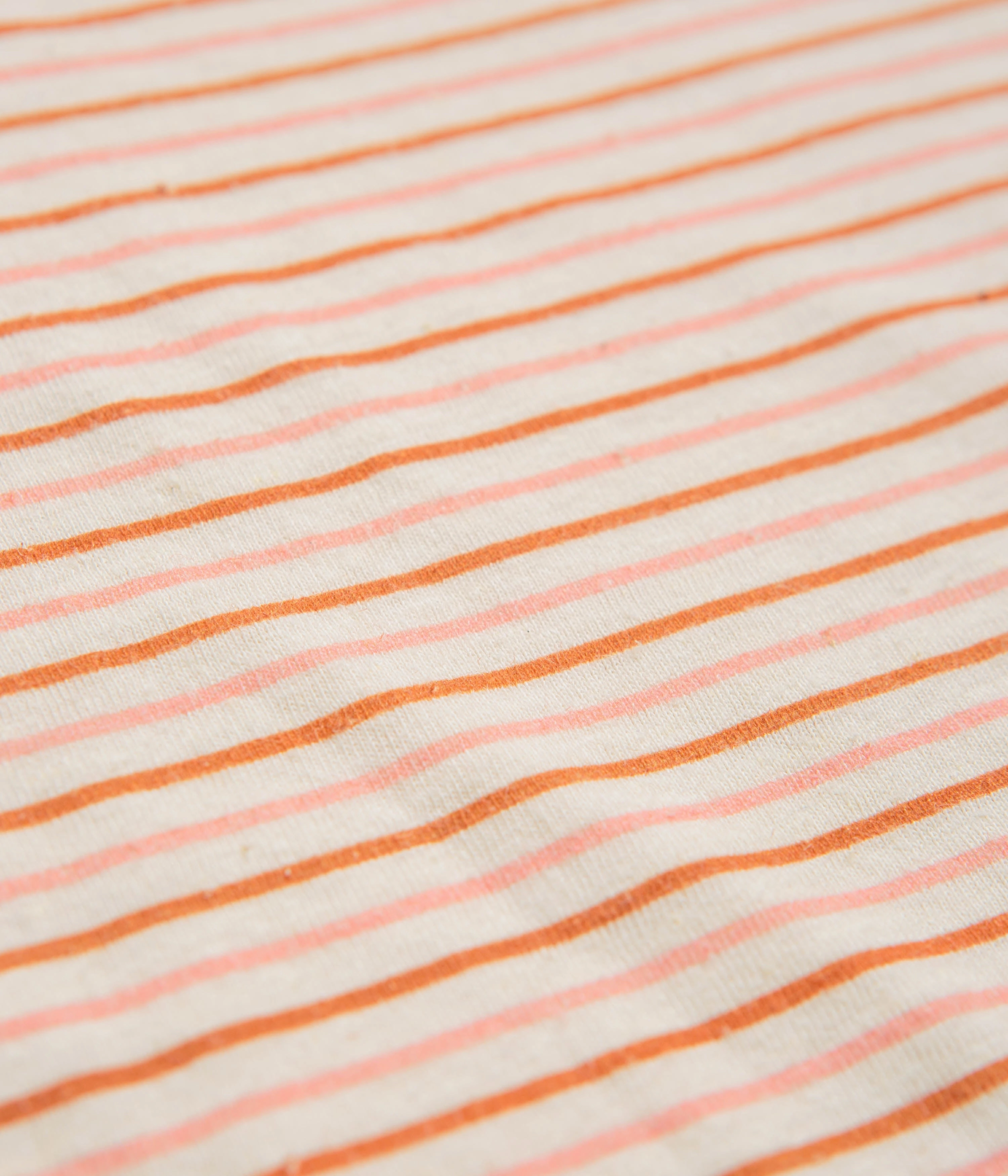 Mollusk Womens Ringer T-Shirt - Pink Stripe Cozy Touch Customizable