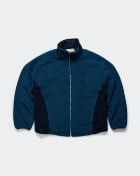 Smooth Flat Collar Lightweight Shell Adams BLVD Fleece Jacket - Collegiate Navy
