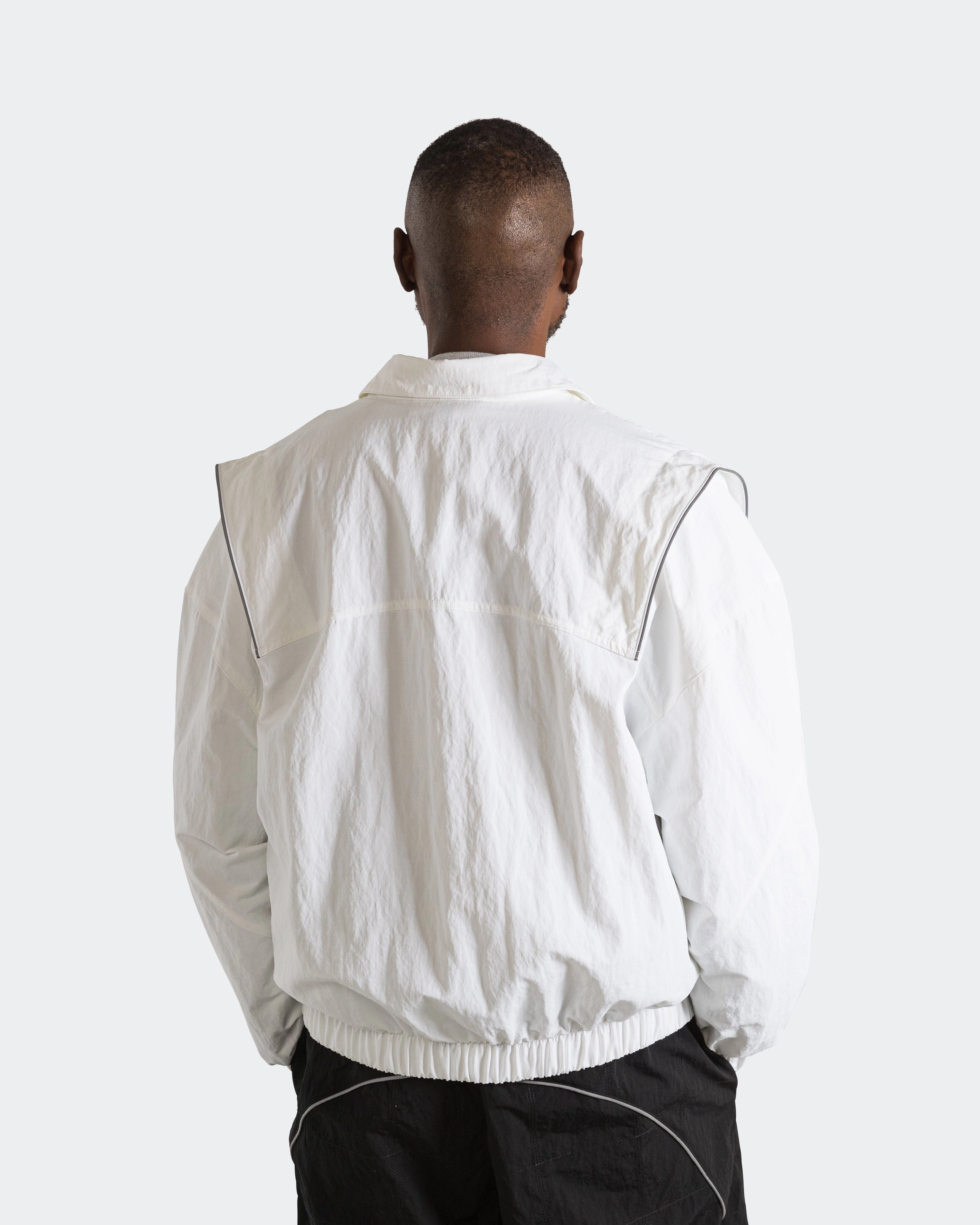 Venice Wind Jacket - Off White waterproof construction Cozy Texture