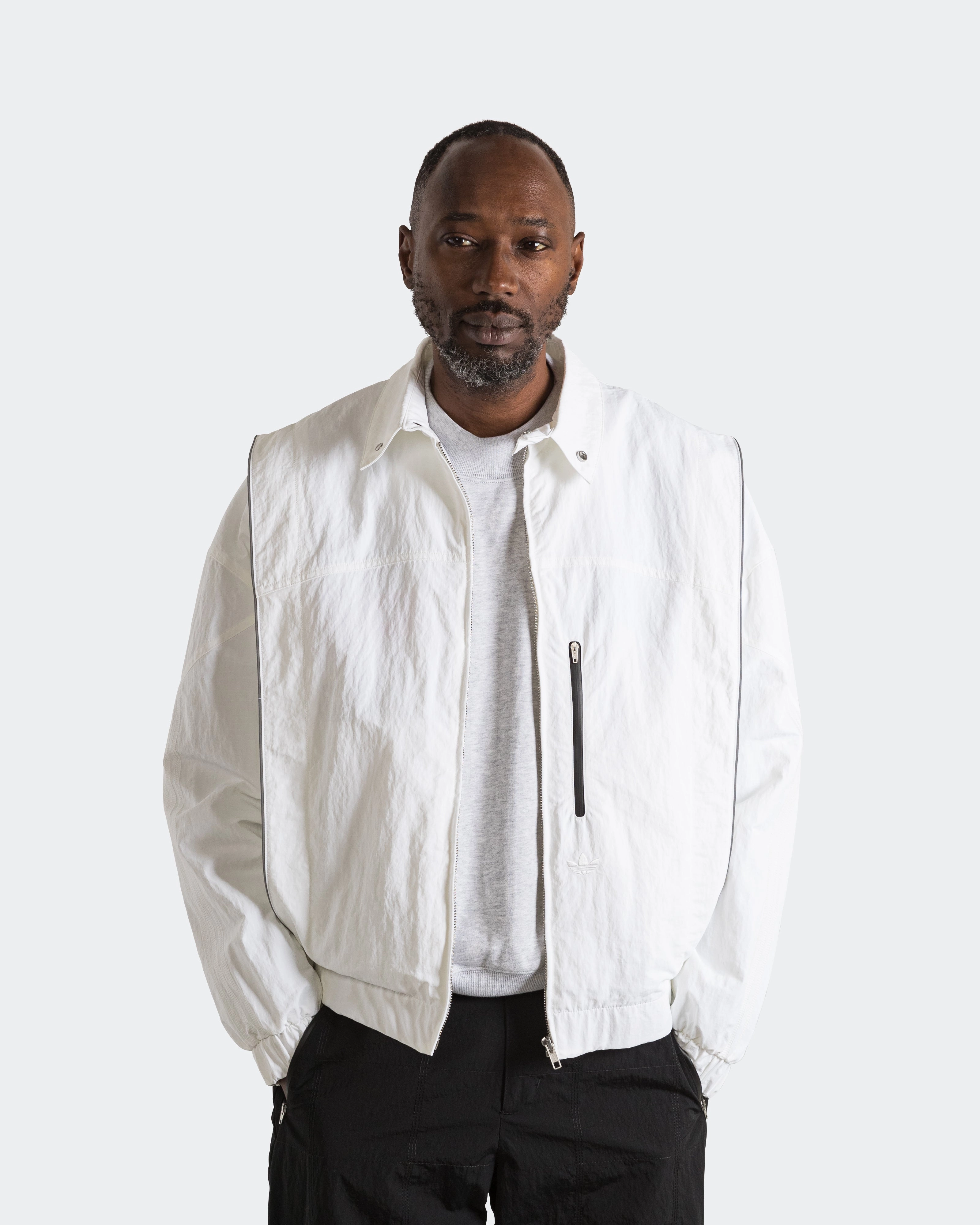 Low Maintenance Fabric Street Explorer Fit Venice Wind Jacket - Off White