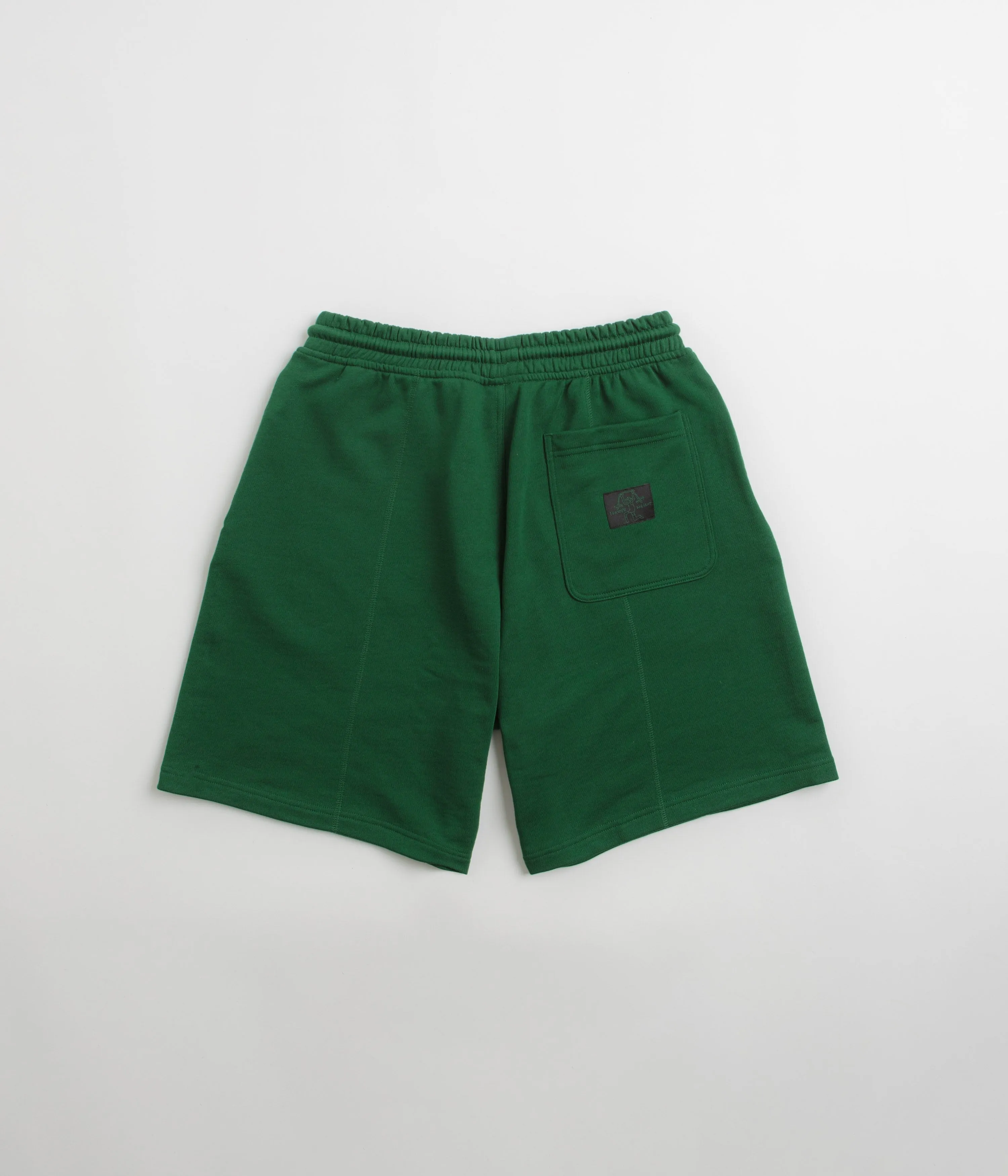 All Occasion Fade Resistant Dye Adidas Shmoofoil Featherweight Shorts - Dark Green / Black