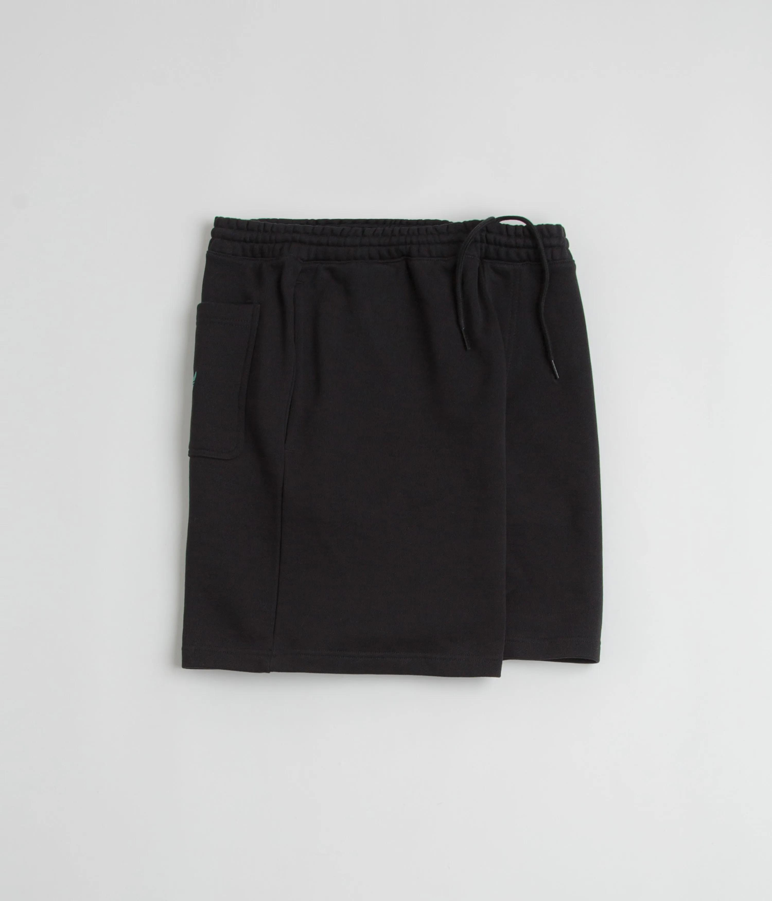 Adidas Shmoofoil Heavyweight Shorts - Black / Preloved Teal Timeless Look healthcare industry