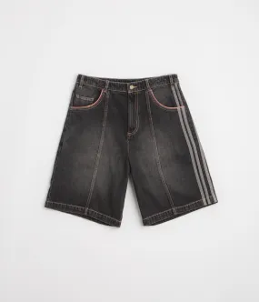 Adidas Tyshawn Denim Shorts - Black Flex Foam Insert Soft Stretch