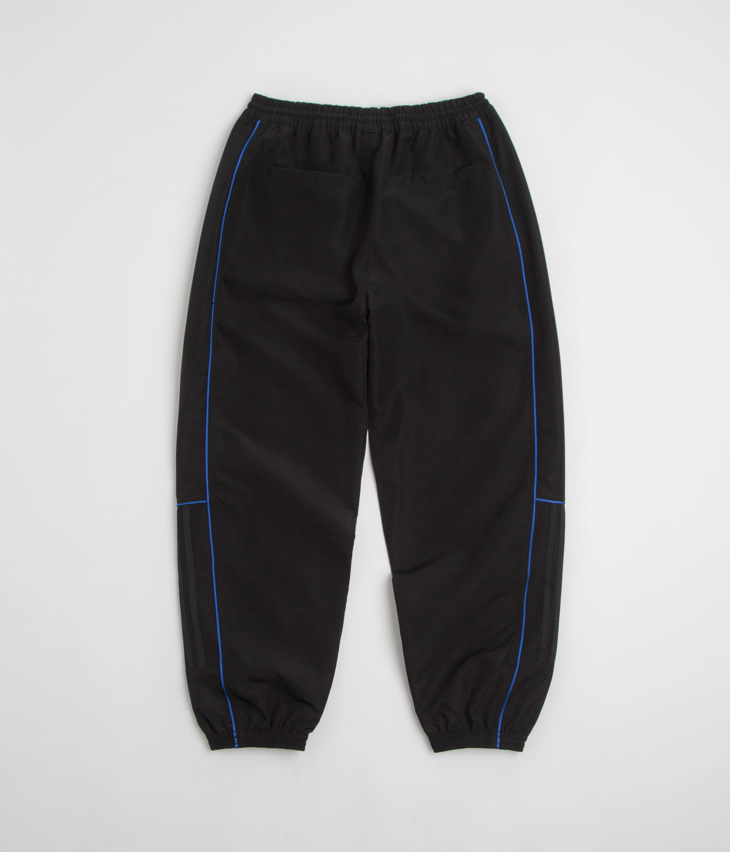 Adidas Gazelle Premiere Track Pants - Black / White / Team Royal Blue Low Profile Design SmoothZipClosure