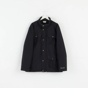 suitable for dance parties Comfort Fit Adidas Men L Jacket Black Nylon Waterproof Full Zipper Multi Pocket Top