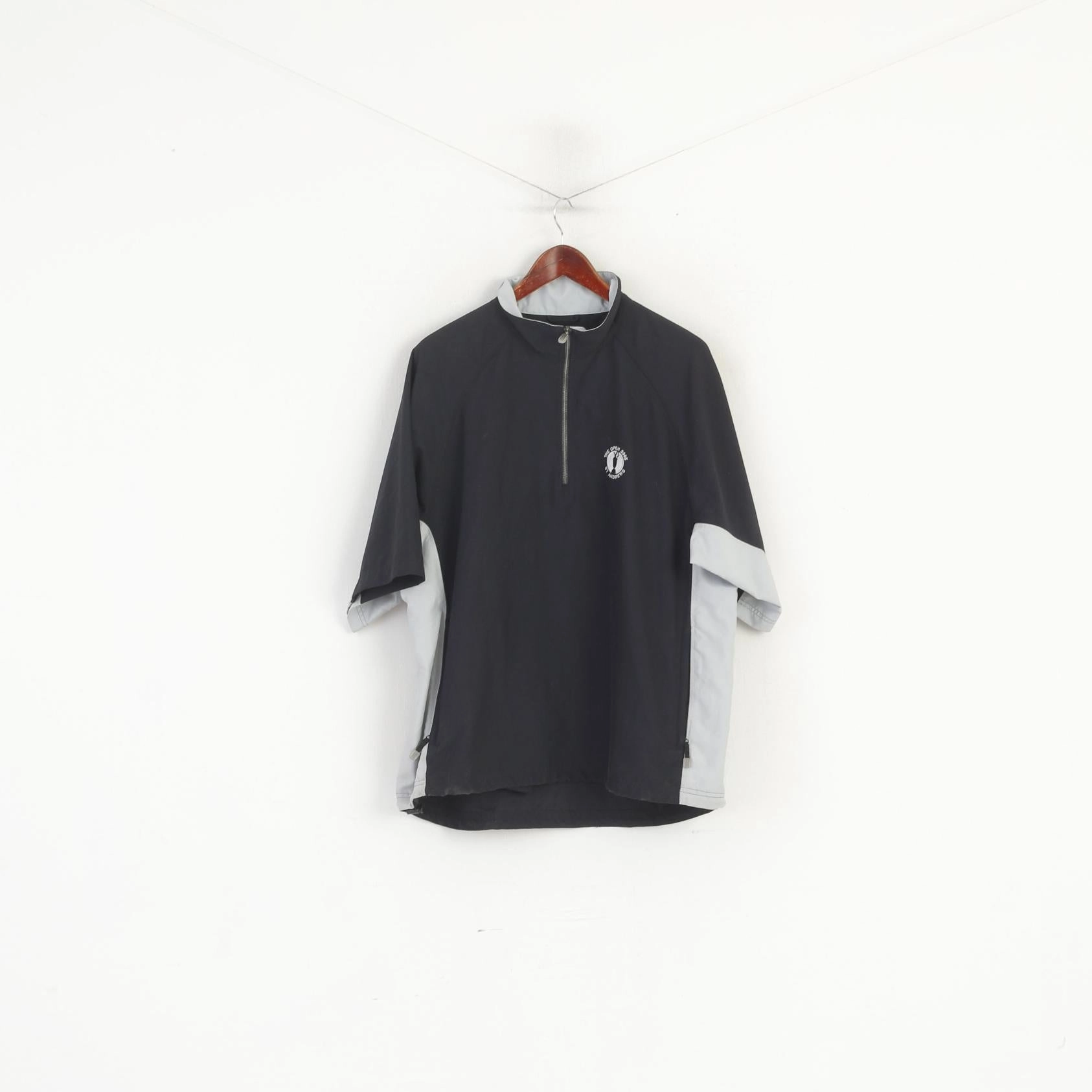 Christmas outfit Adidas Men M Golf Jacket Black The Open 2005 St Andrews Clima Shell Wind Top