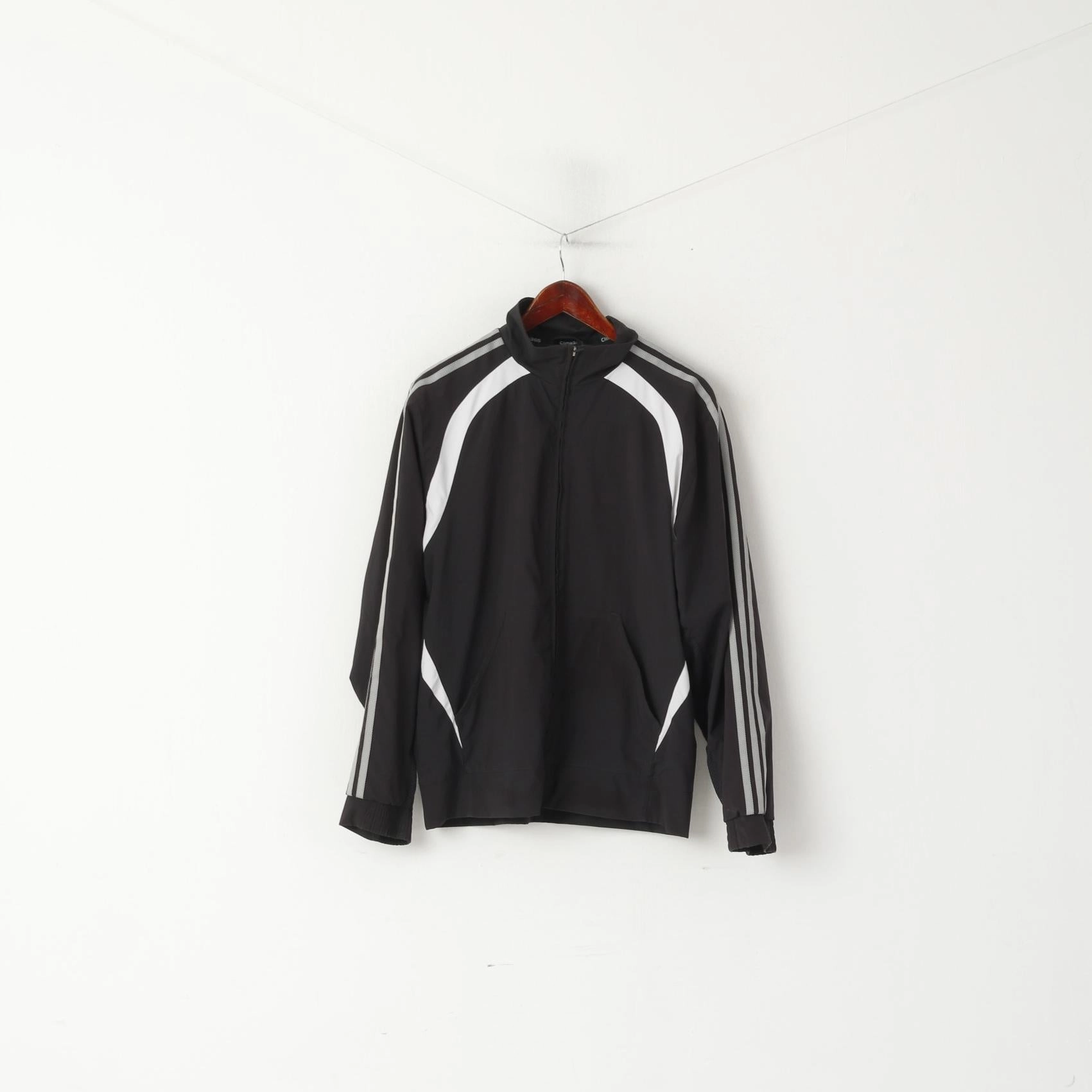 Luxury Adidas Men M Jacket Black Clima 365 Lightweight Activewear Training Track Top