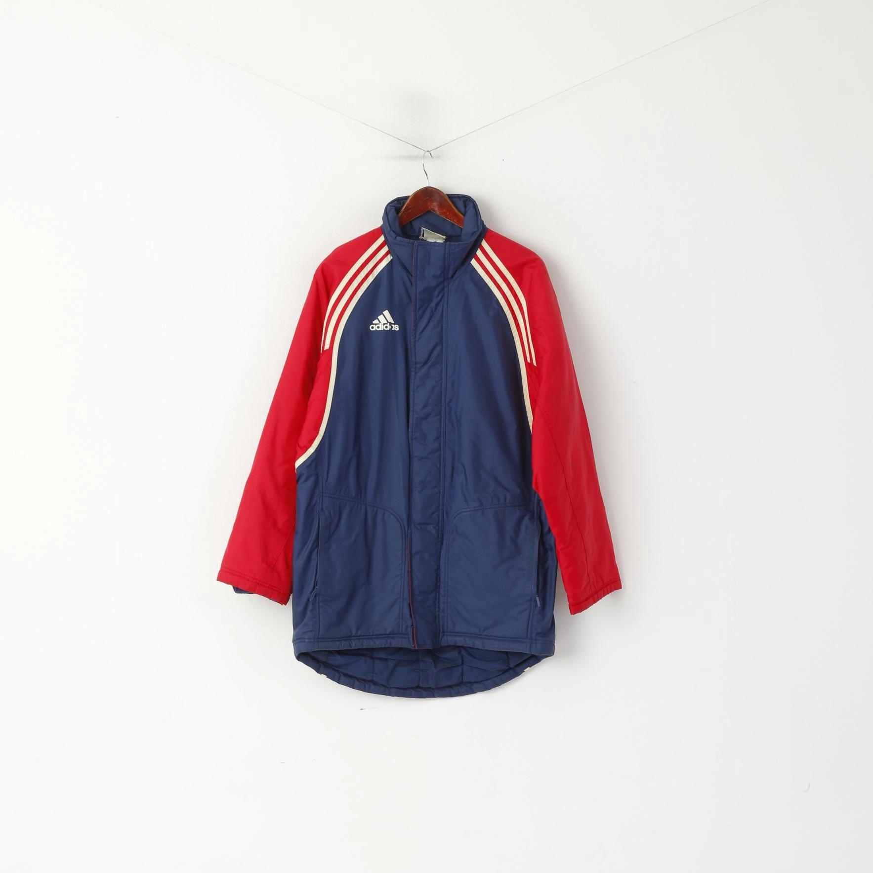 Picture Adventure Ready Adidas Men S 168 Jacket Vintage Blue Red Padded Nylon Waterproof 01's Parka