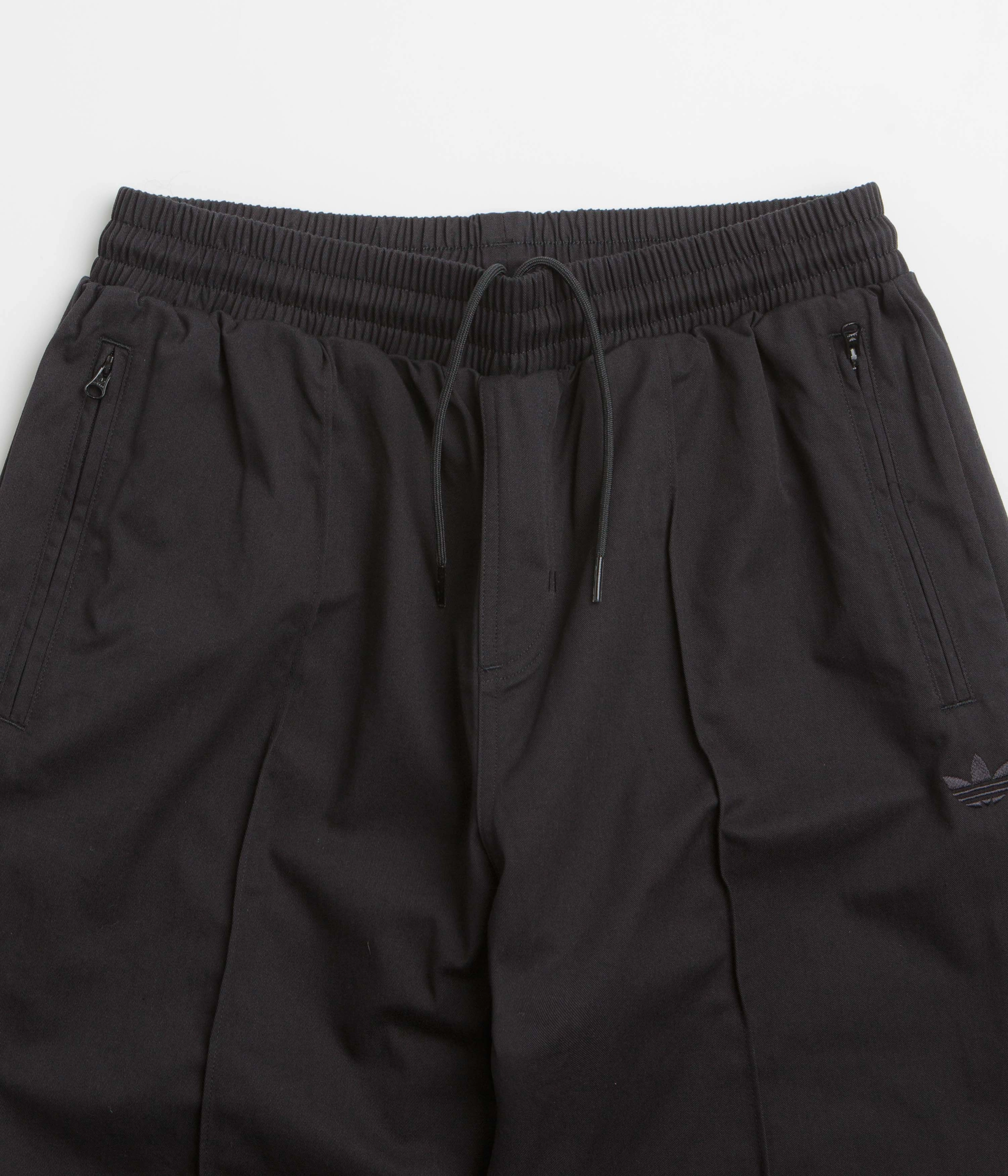 Adidas Pintuck Pants - Black / Black / Black Moisture Management Comfort Cushioning