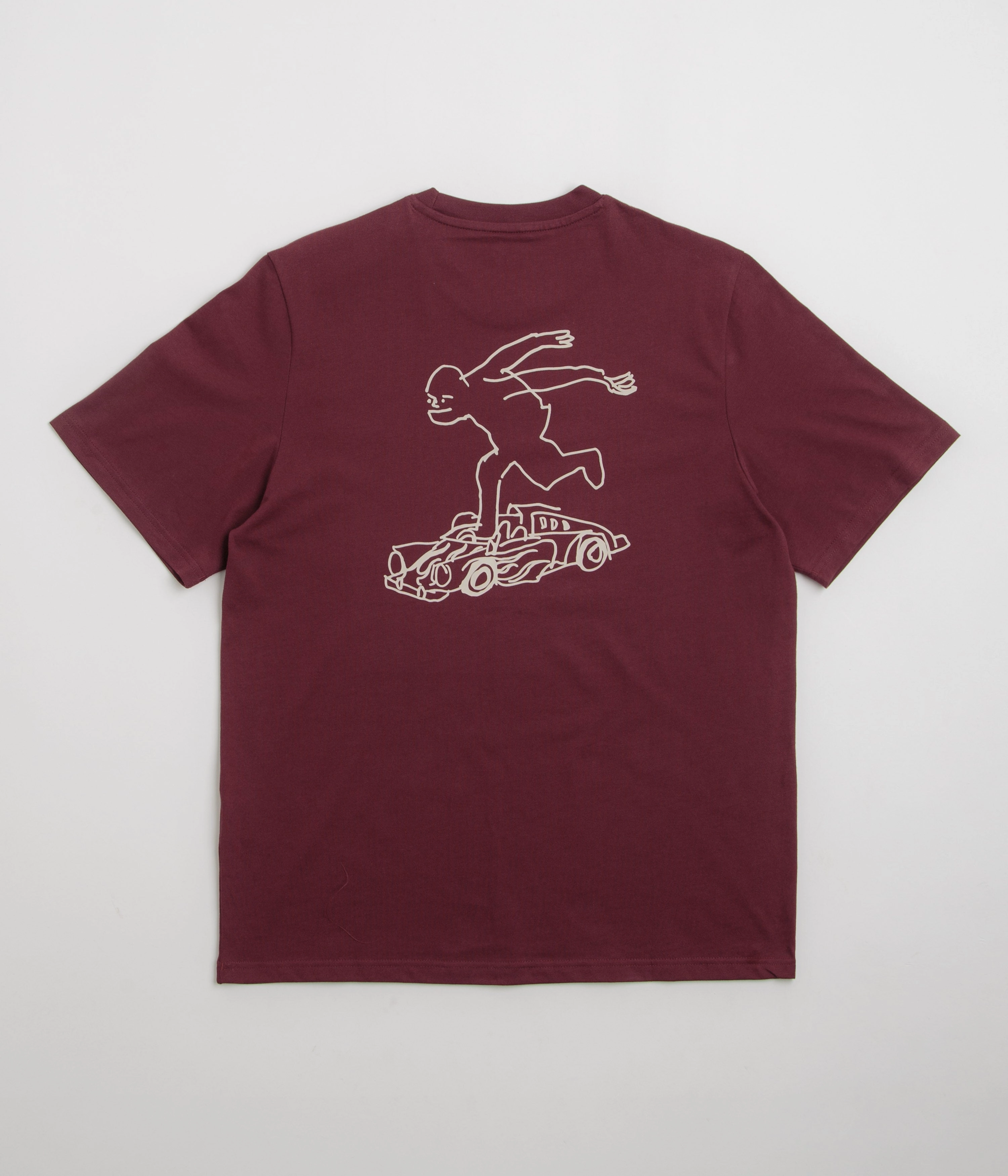 Adidas Shmoofoil Gonz Speedy T-Shirt - Shadow Red / Alumina Curved Hem