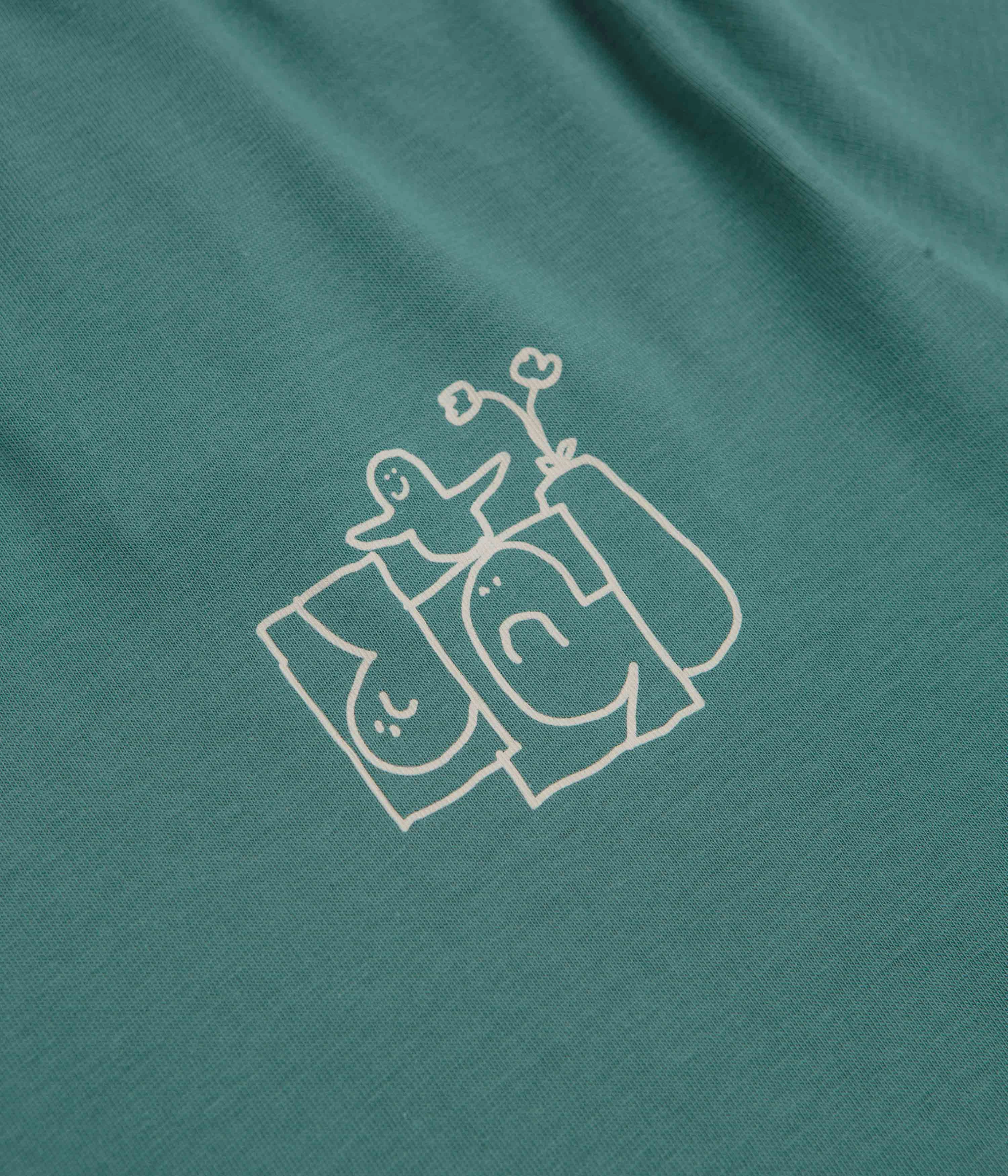 Chilly Style Adidas Shmoofoil Stairs T-Shirt - Preloved Teal / Alumina