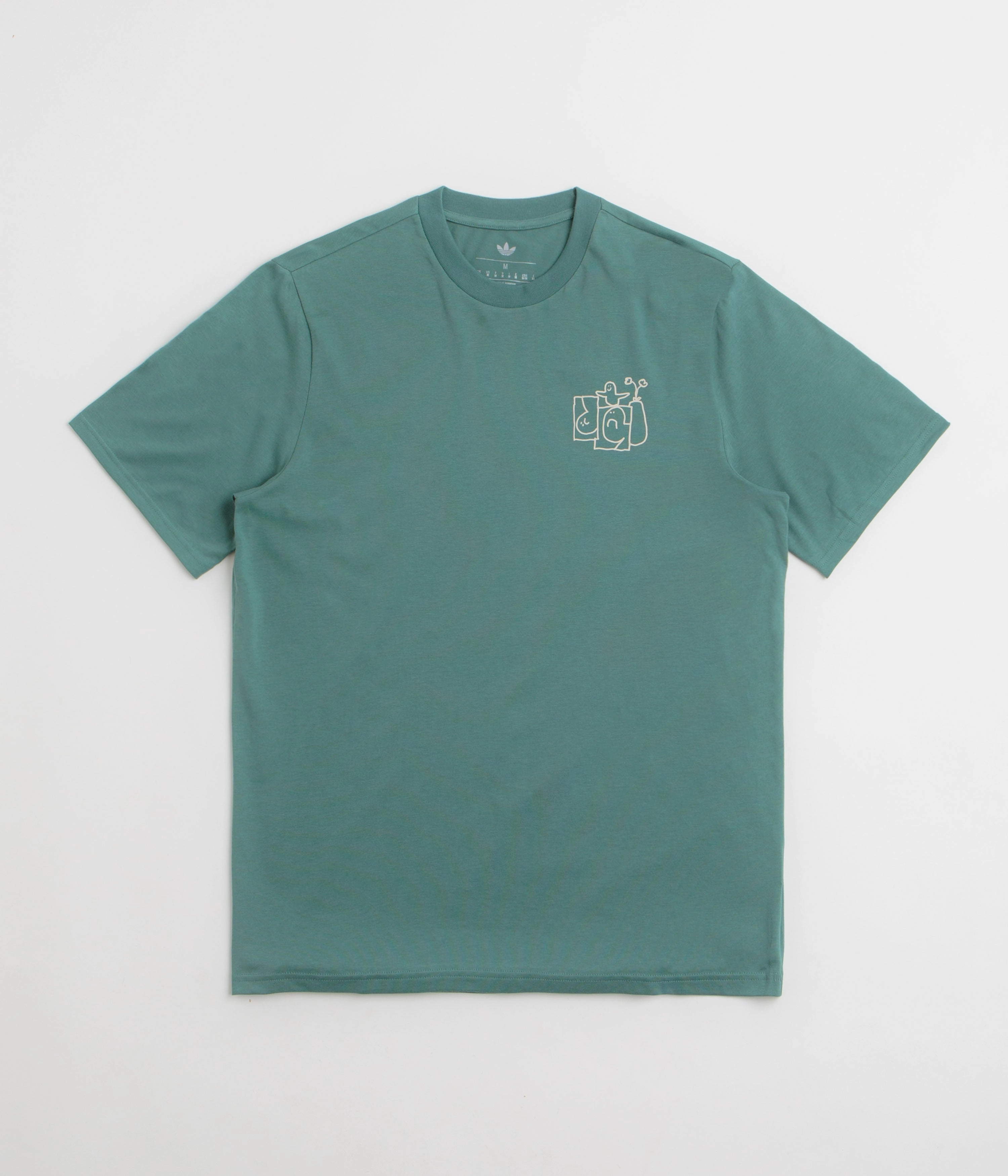 Adidas Shmoofoil Stairs T-Shirt - Preloved Teal / Alumina Weekend Smart Premium Comfort