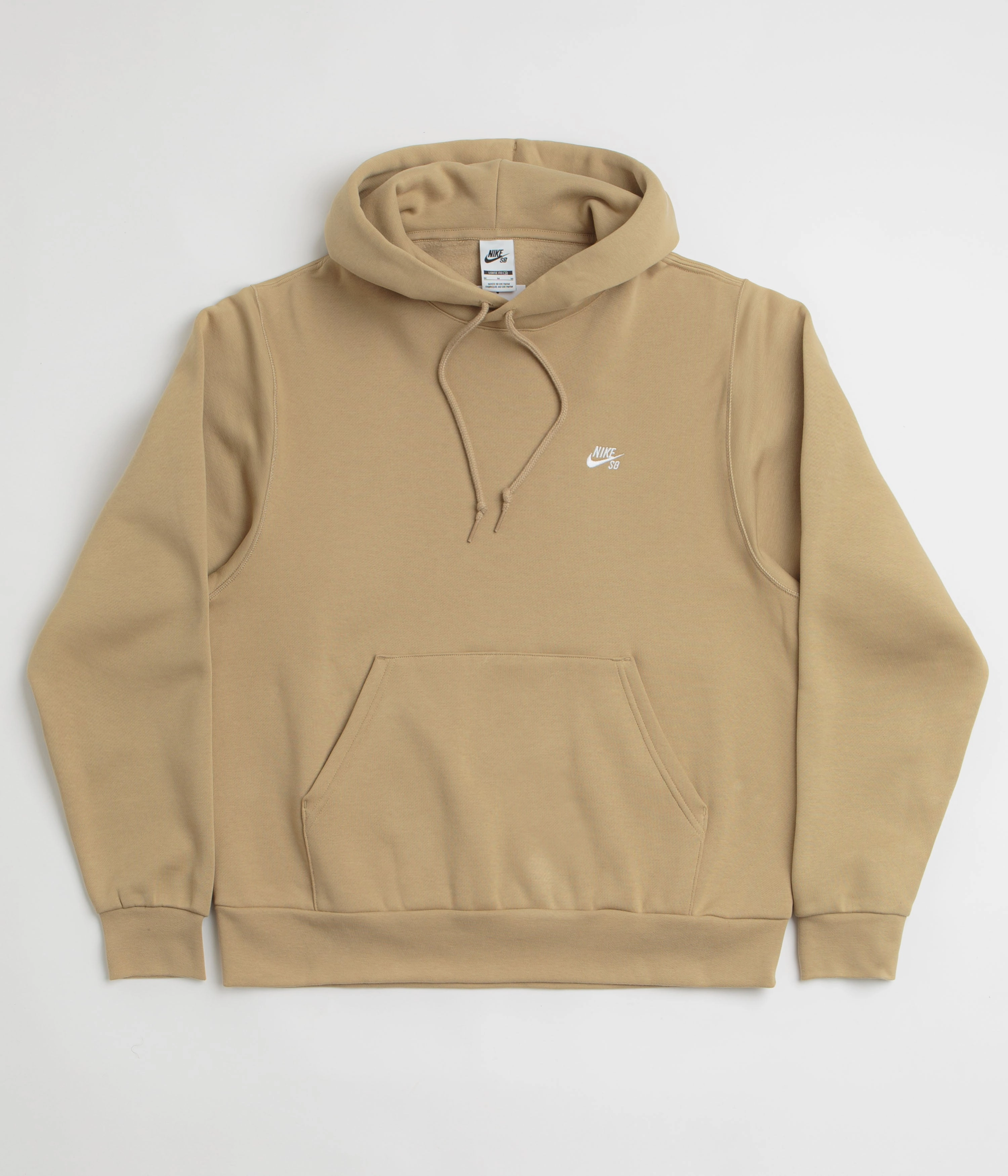 Nike SB Essential Small Logo Hoodie - Parachute Beige / White Neutral Tones Fashion Feel