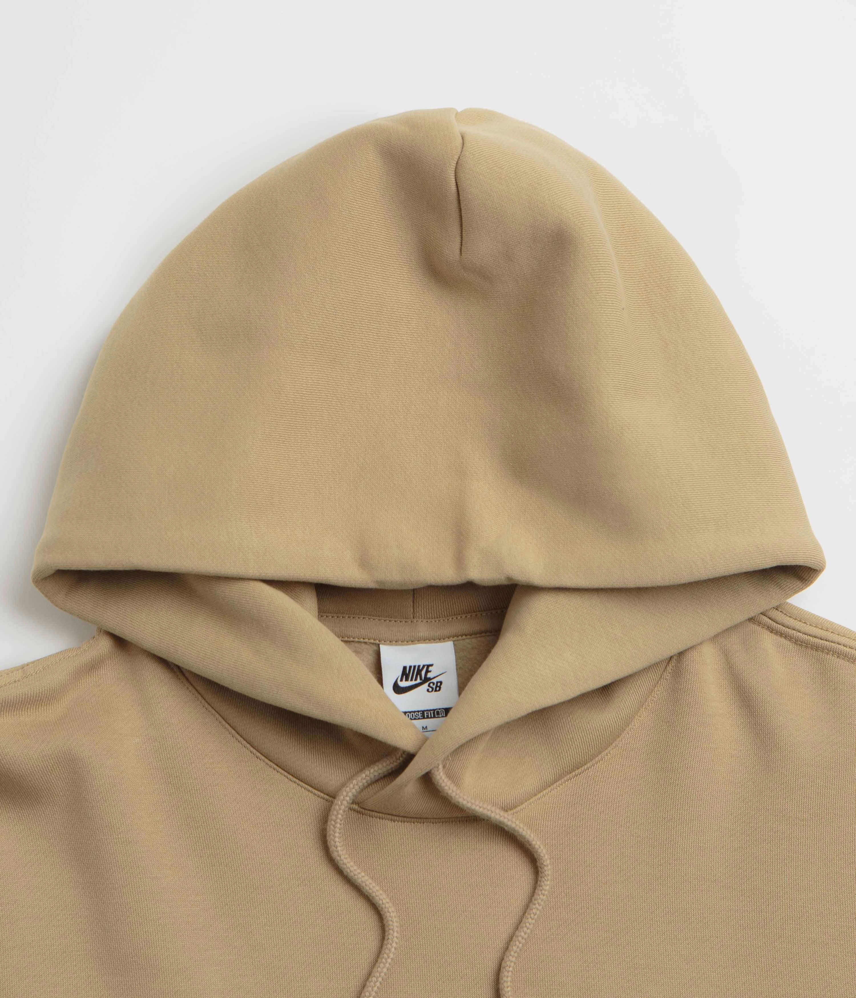 Customizable Option Urban Nomad Nike SB Essential Small Logo Hoodie - Parachute Beige / White