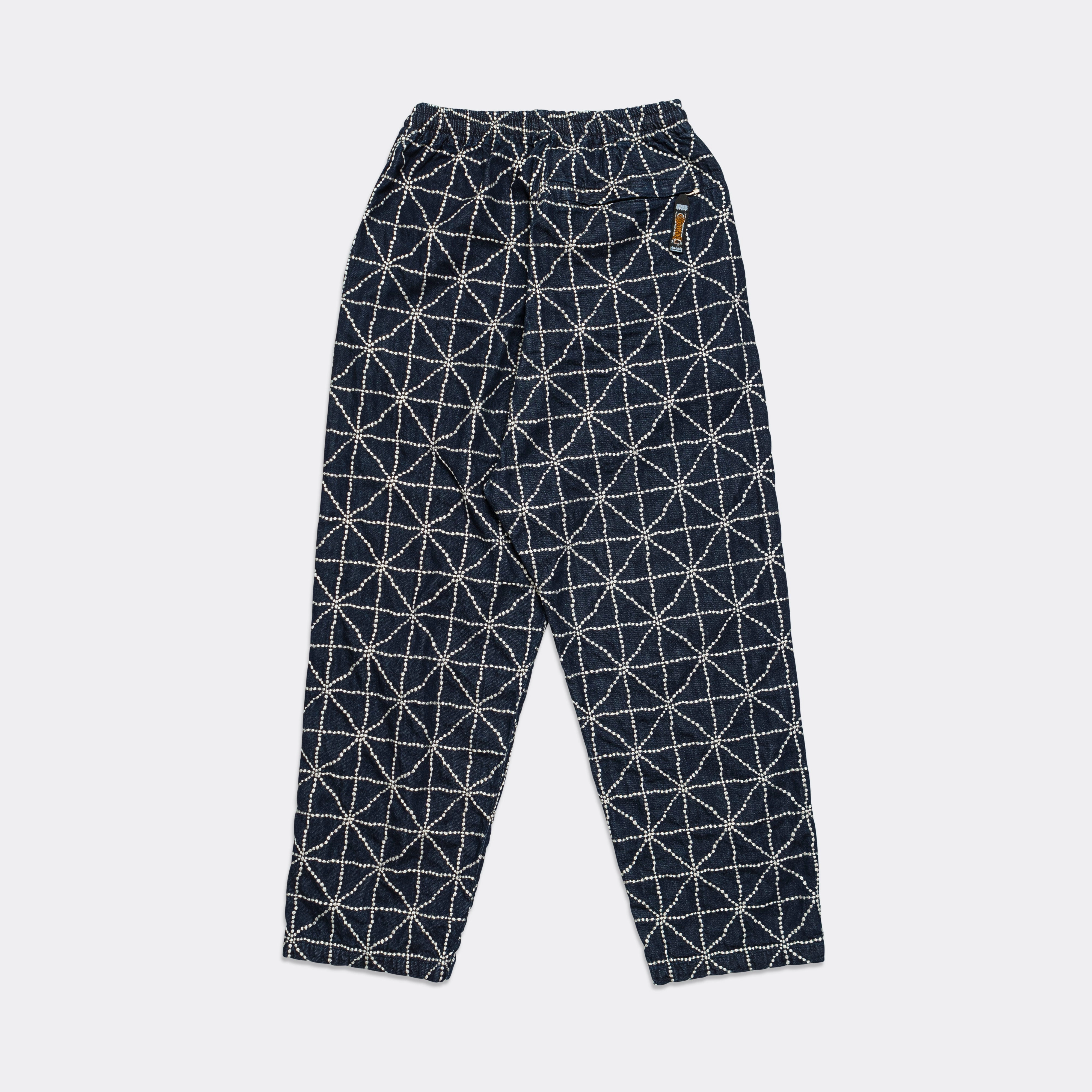 Outfit Staple Anti Static Lining 8oz Denim FOLK-DOJO Embroidery EASY Pants - Dark