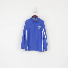 Nike Team Men XL Jacket Blue O'Gorman High School Baseball Zip Up Sport Top Windbreaker Tech
