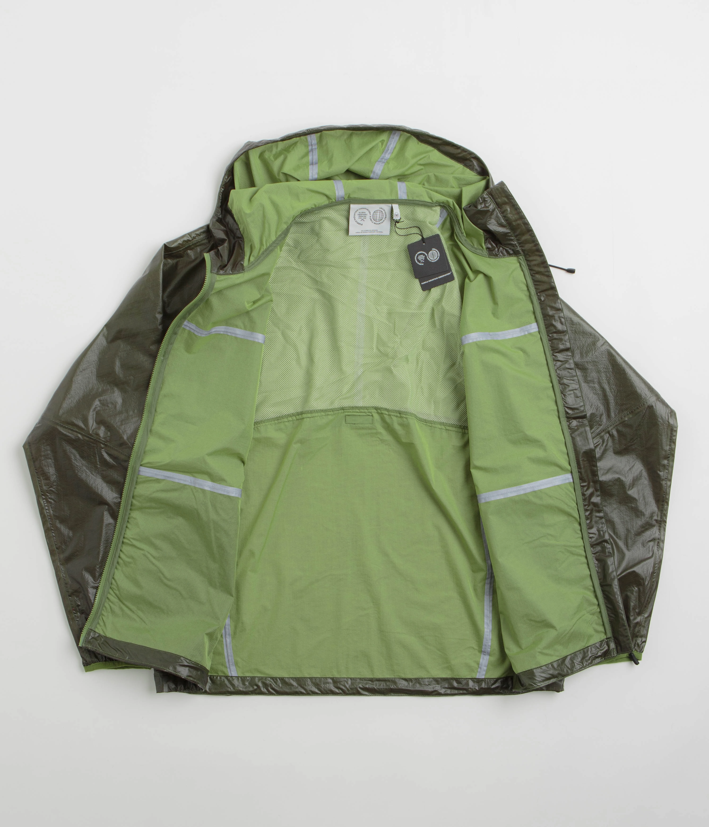 Record Outdoor Ready Purple Mountain Observatory Heatreactive Breeze Jacket - Khaki / Lime