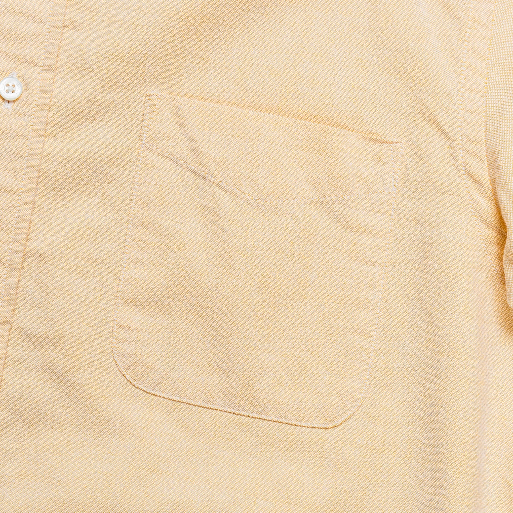 B.D. Oxford Shirt - Yellow Non Static Finish Edgy Fashion